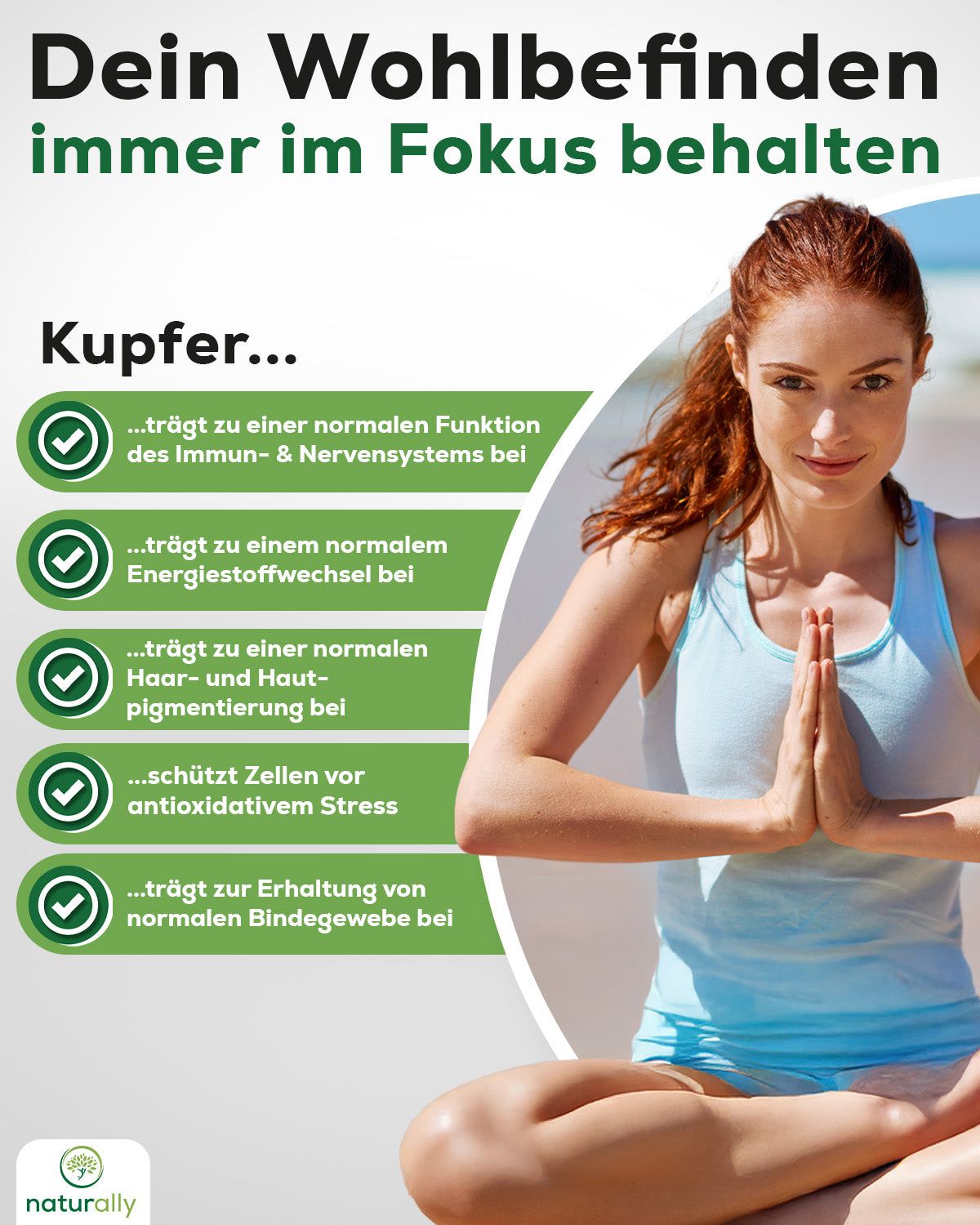 naturally Kupfer Komplex | 2 mg elementares Kupfer, hochdosiert