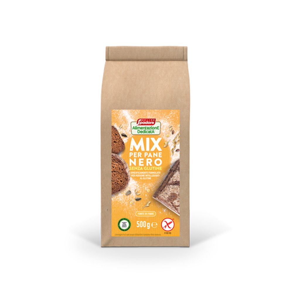 Mix per Pane Nero Senza Glutine - Molino Spadoni