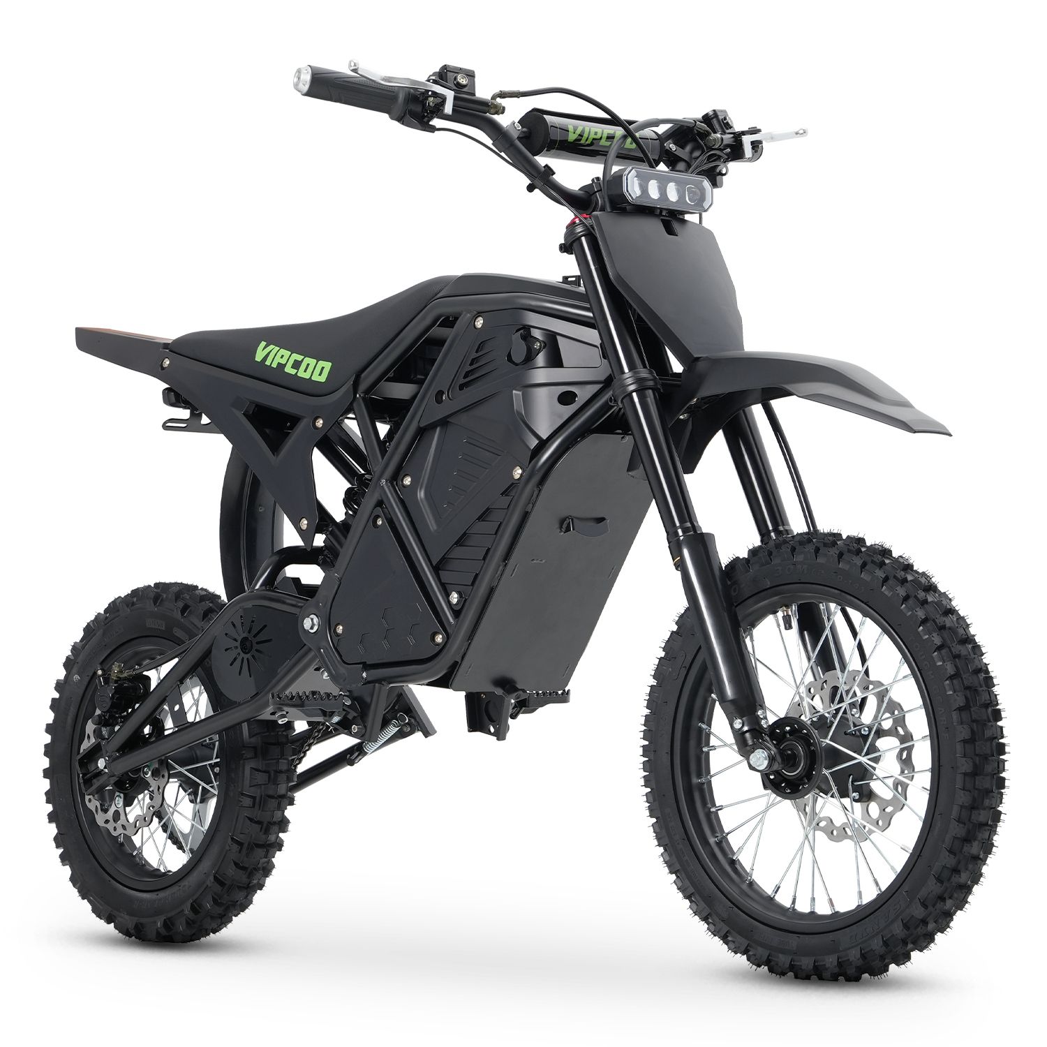 VIPCOO H3 Elektrisches Dirtbike, 48 V 23 Ah, 14"/12" Offroad-Luftreifen