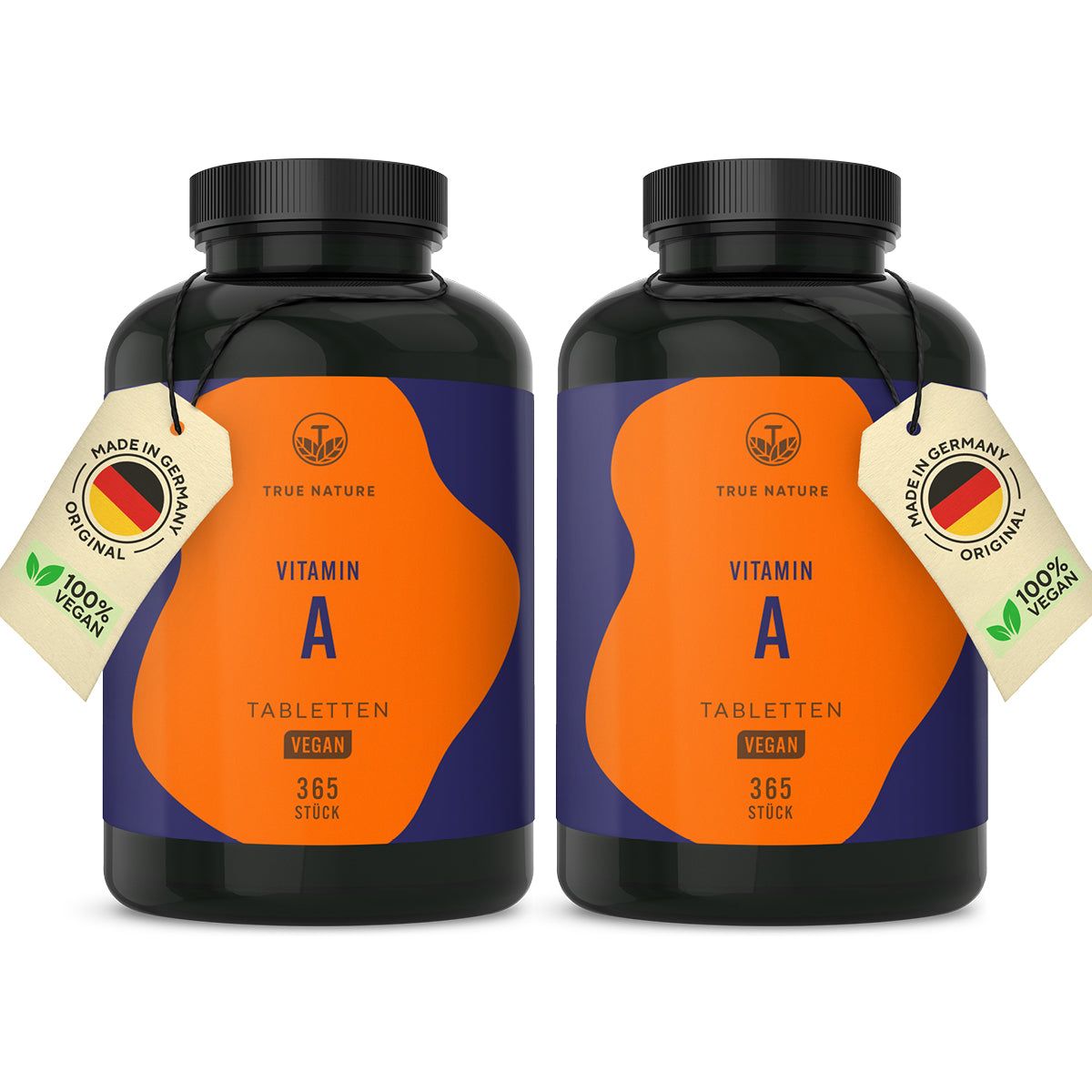 TRUE NATURE® Vitamin A Tabletten - Vegan & Made in Germany