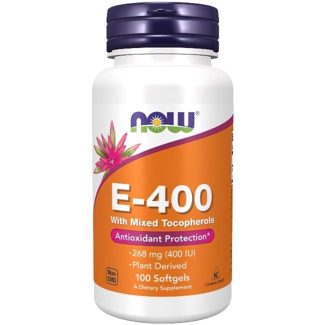Now Foods Vitamin E-400 mit gemischten Tocopherolen 100 Pc