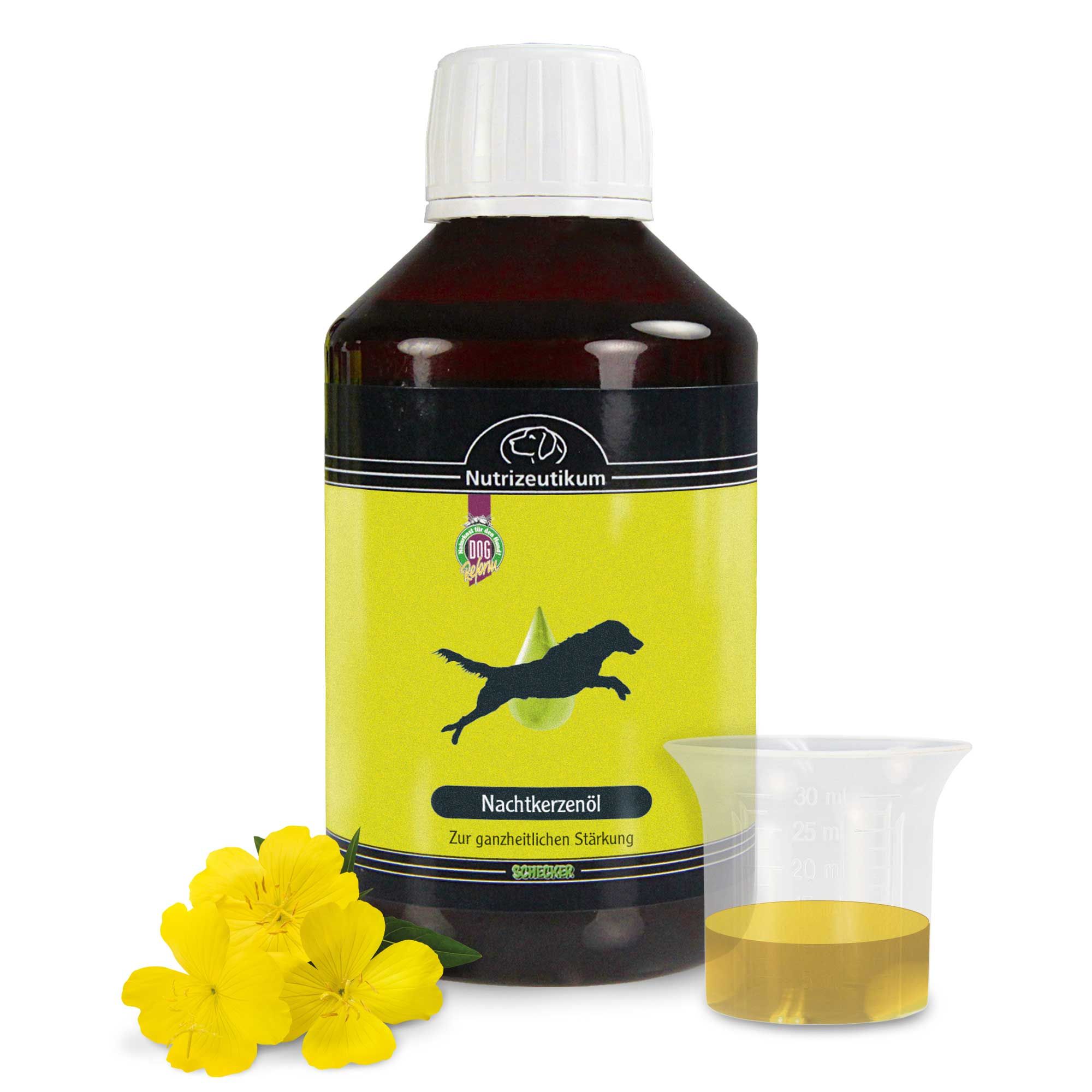 Schecker - Evening Primrose Oil Nachtkerzenöl für den Hund 250 ml Öl