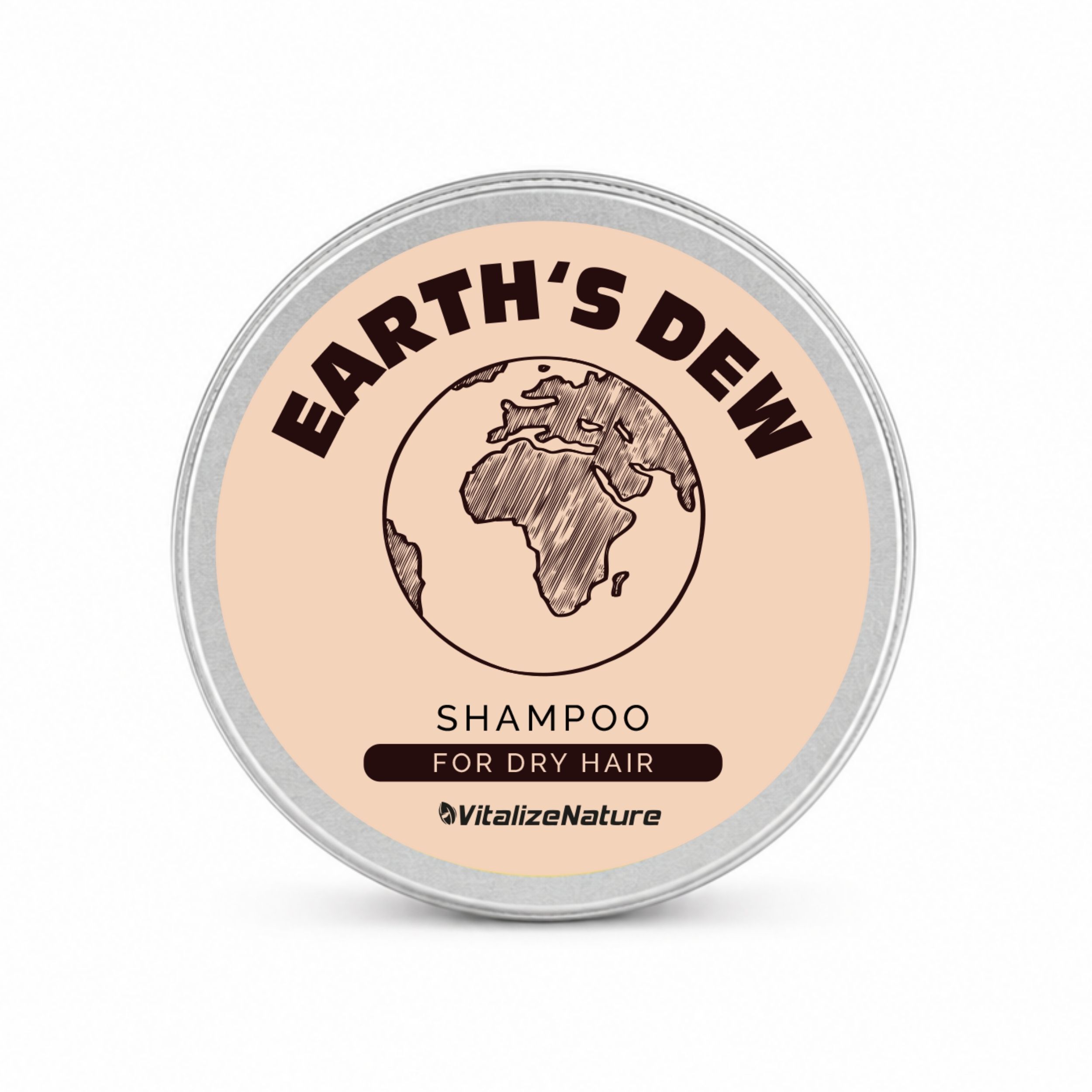 VitalizeNature Earth's Dew Shampoo Bar – Für trockenes Haar mit Rizinusöl