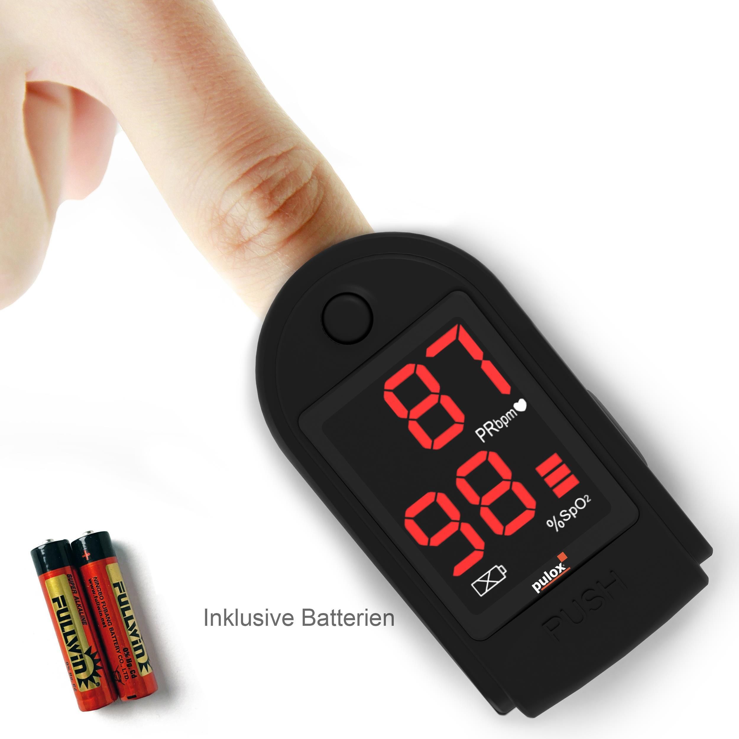 Pulox PO-100 Solo - Finger-Pulsoximeter - Schwarz