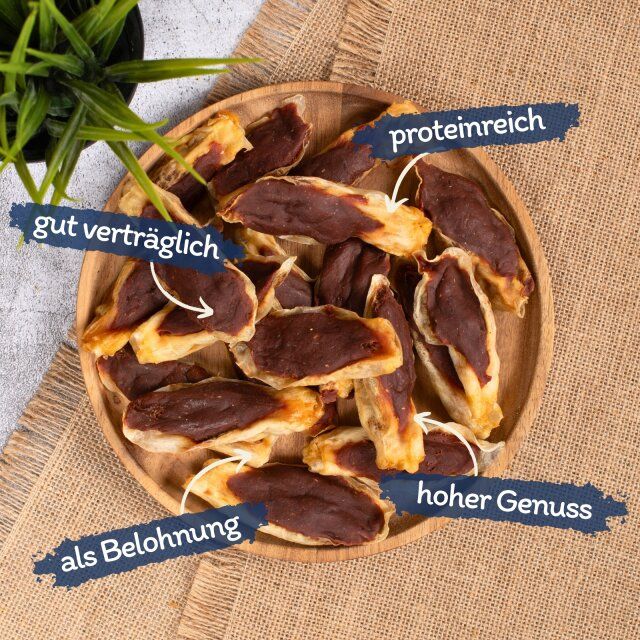 Lyra Pet® Kaninchenohren gefüllt mit Entenfleisch