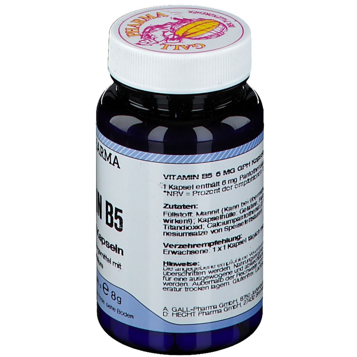 Vitamin B5 6 mg GPH Kapseln