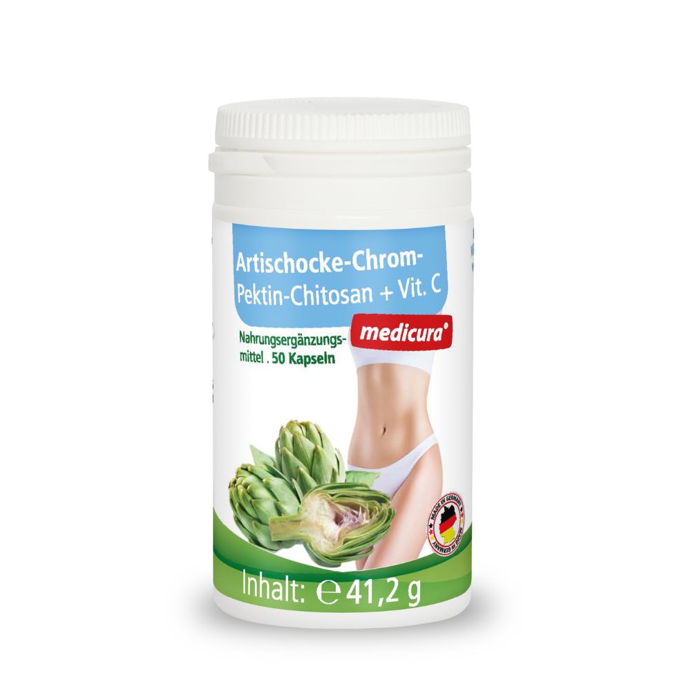Medicura AG Artischocke-Chrom-Pektin-Chitosan + Vitamin C 41,2 g Kapseln