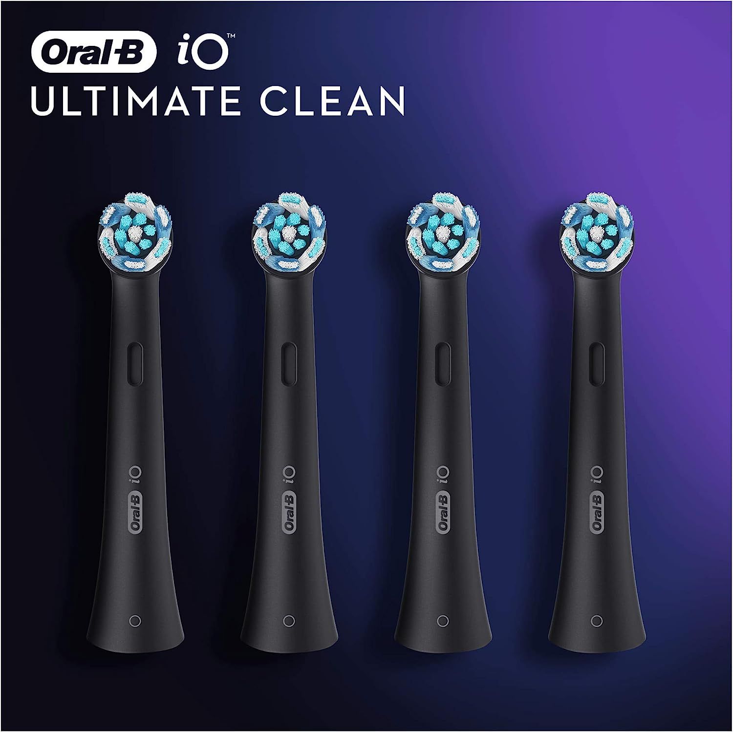 Oral-B iO Ultimative Reinigung Aufsteckbürsten für elektrische Zahnbürste, 4 Stück