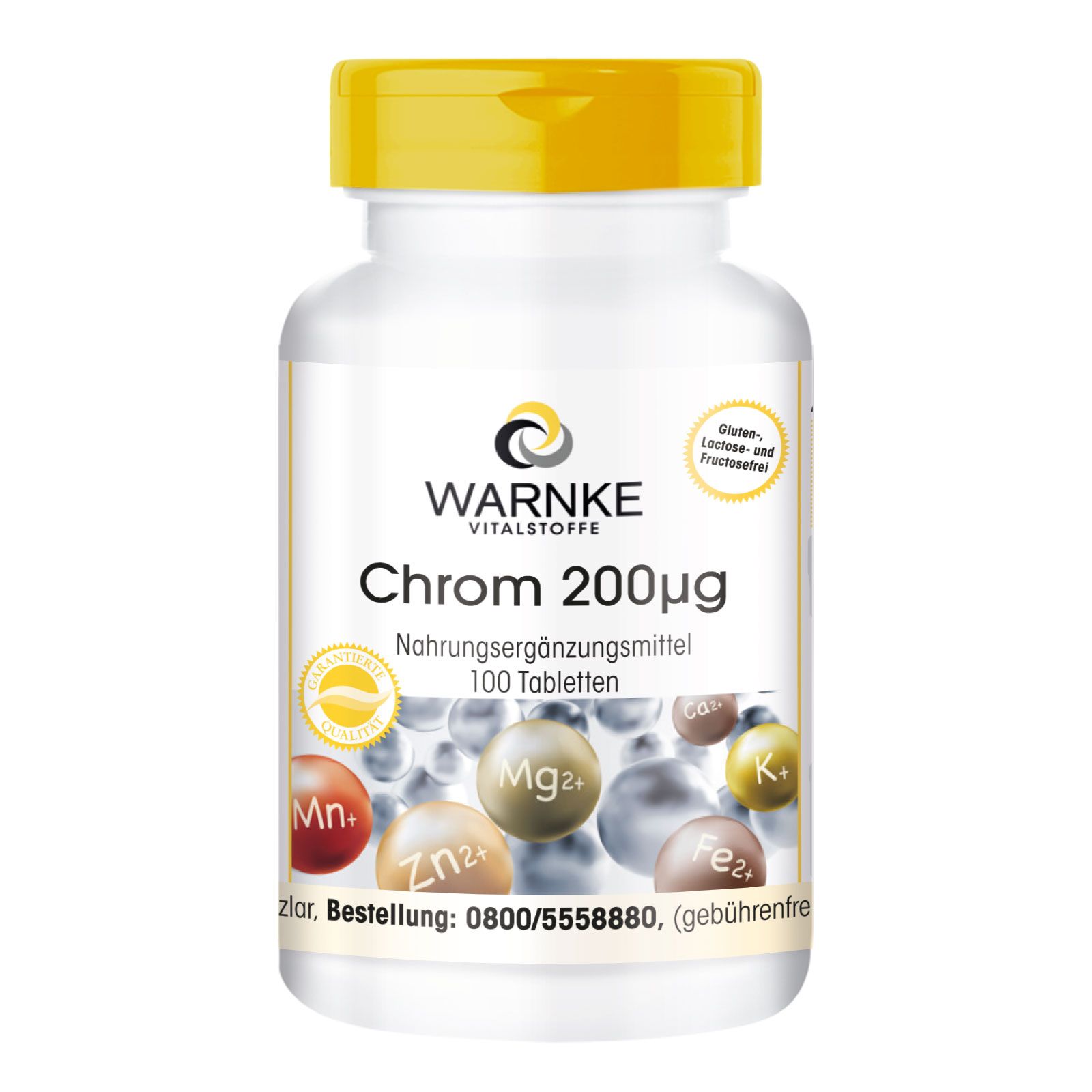 Warnke Vitalstoffe | Chrom 200µg 100 St Tabletten