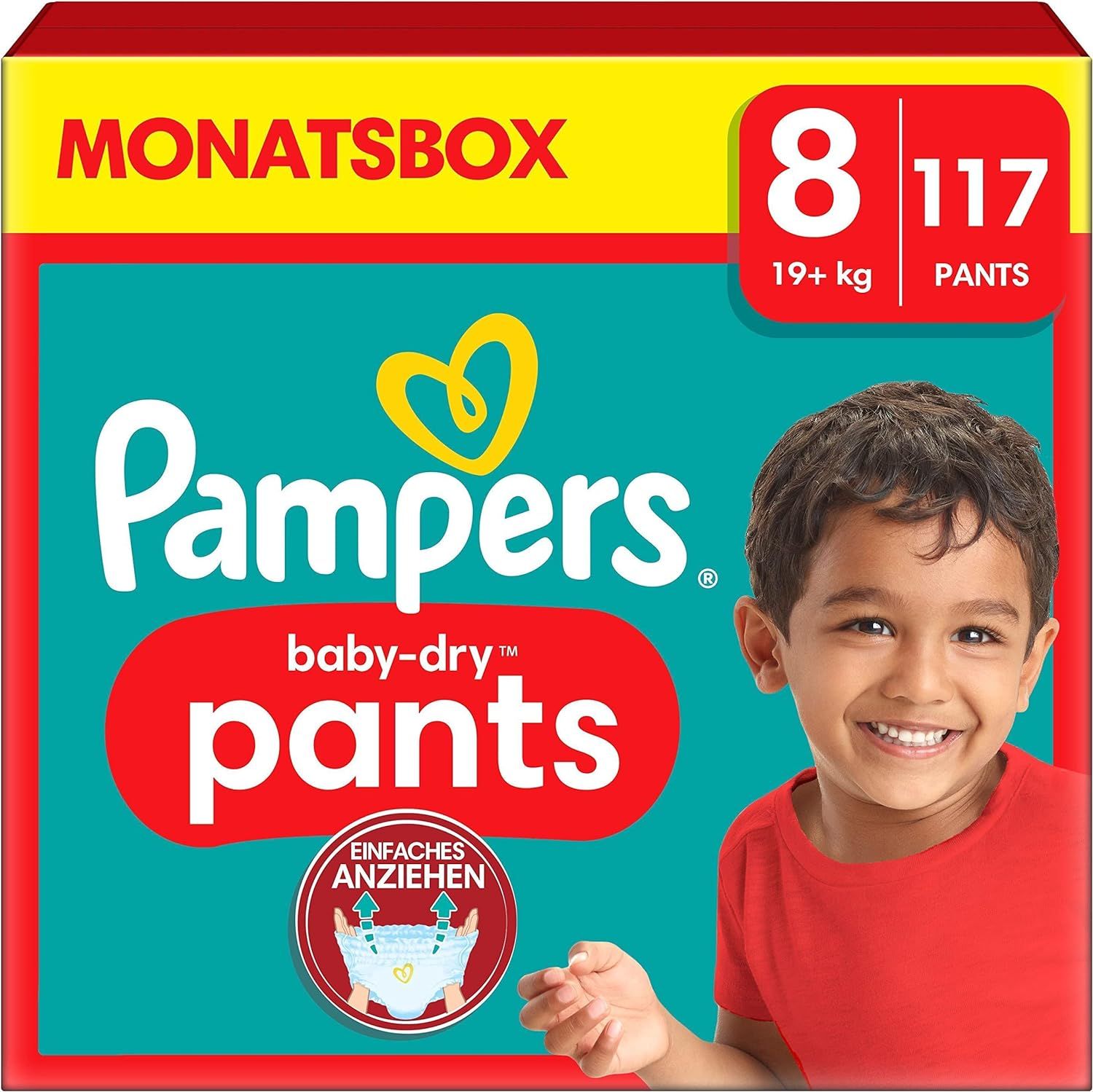 Pampers Windeln Pants Größe 8 (19kg+) Baby-Dry