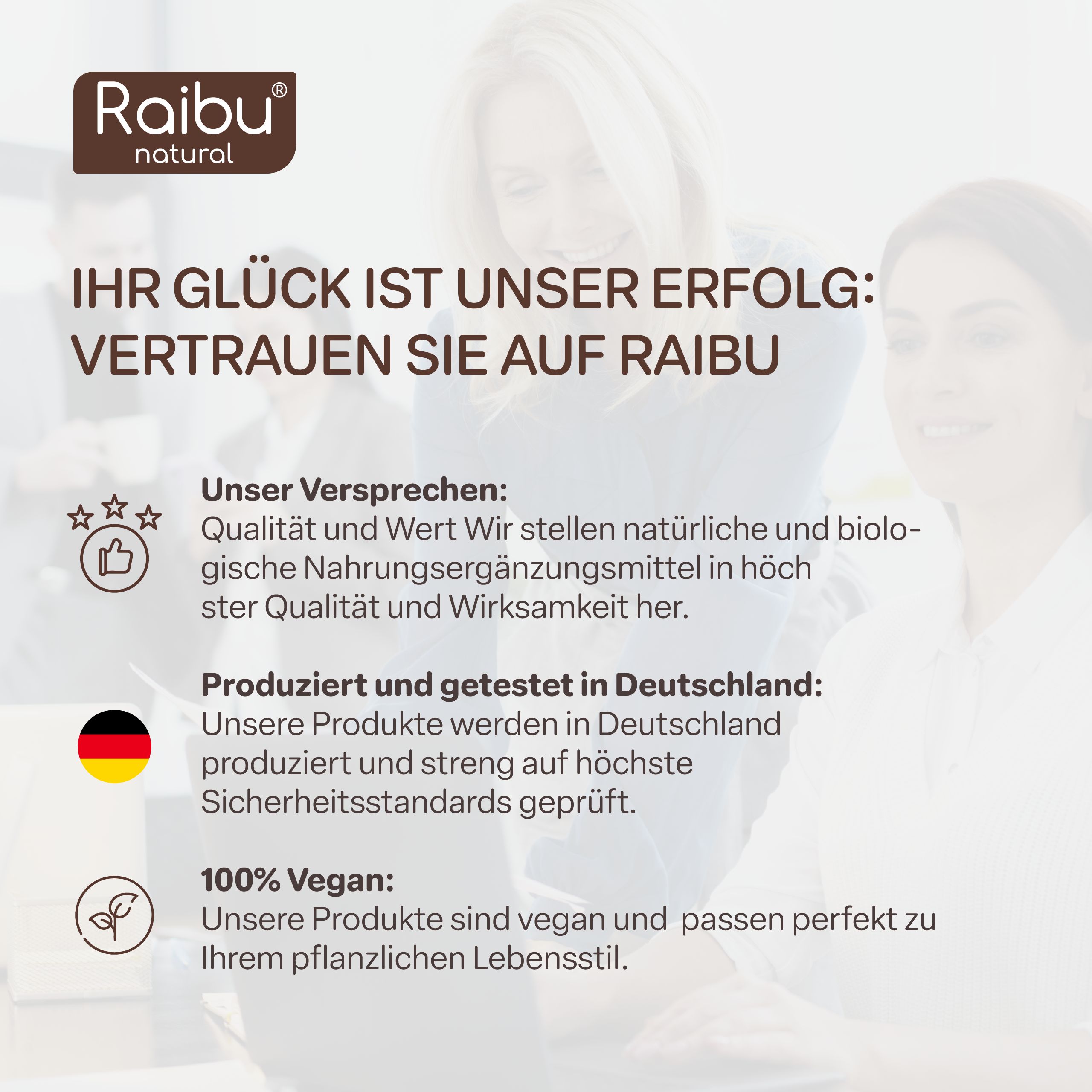 Drei Flaschen. Aufschriften: Lion's Mane, Cordyceps, Reishi Extrakt. 200 Kapseln. 100% geprüfte Qualität.