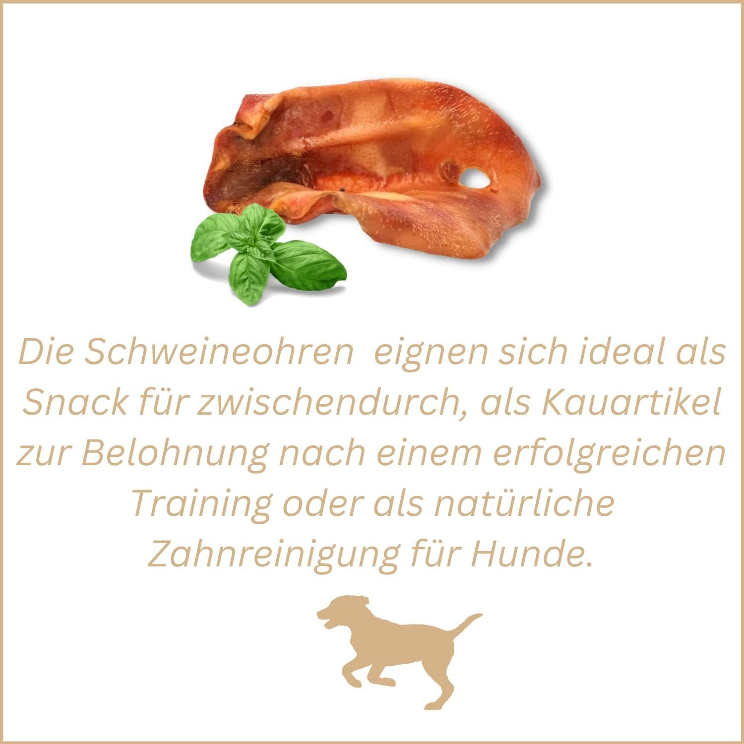 Supravit getrocknete Schweineohren für Hunde |Aus Deutscher Herstellung