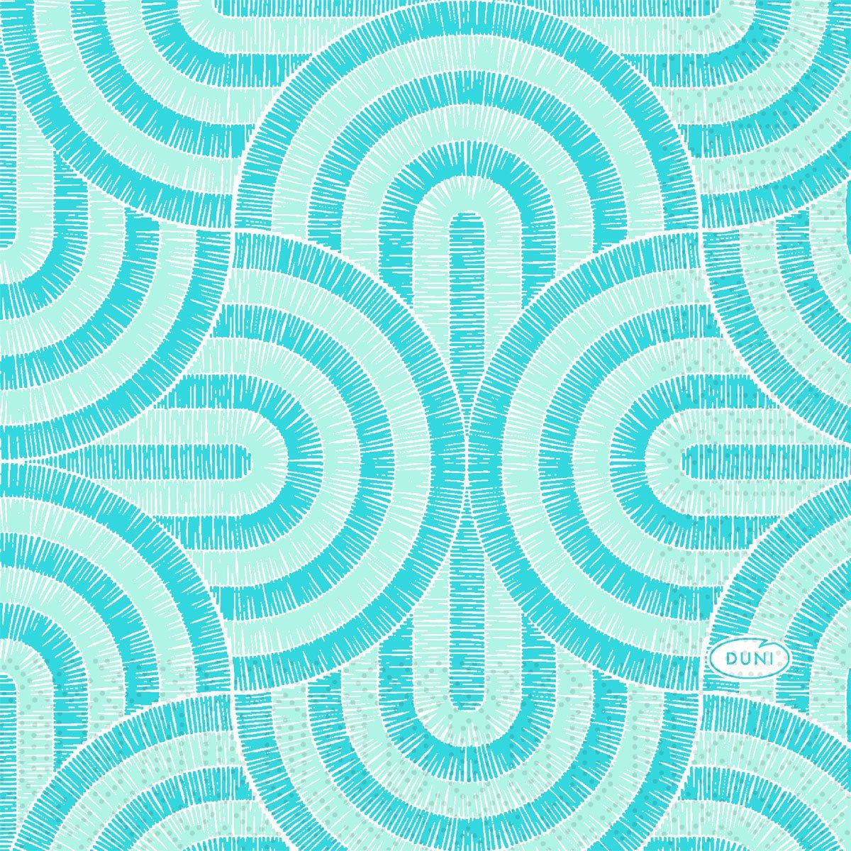 Breeze Mint Blue 3-Layer Servietten 24x24 50 St Tücher