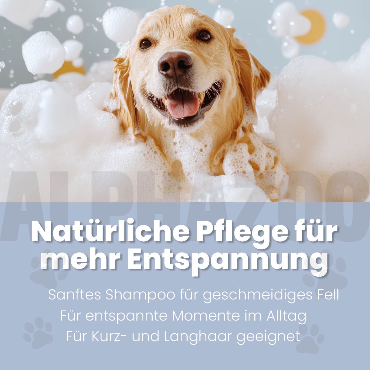 alphazoo Lavellness Shampoo für Hunde – mit Lavendel-Duft