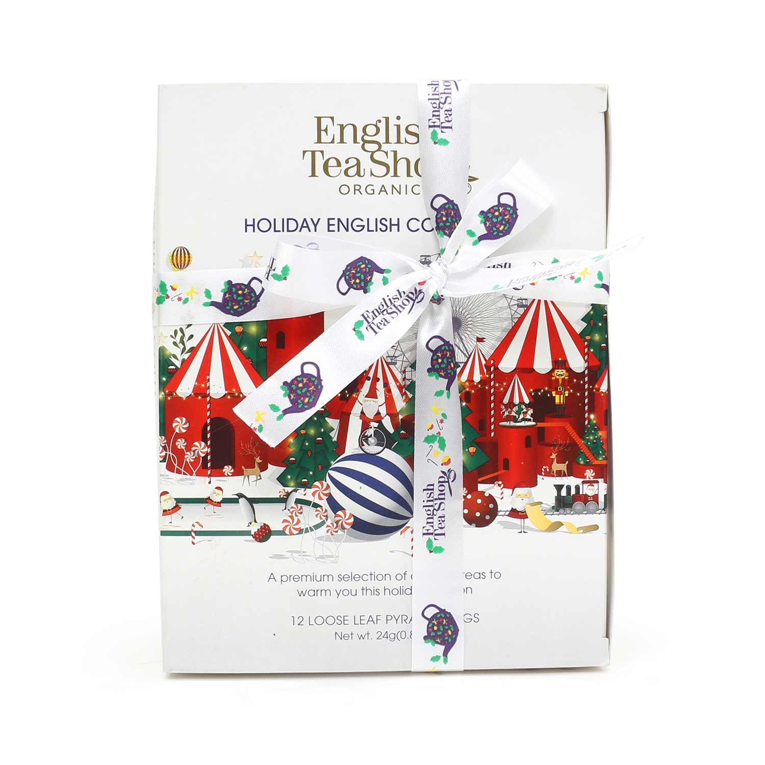 ETS - Tee Geschenk mit Schleife Winter Kollektion Weiß bio