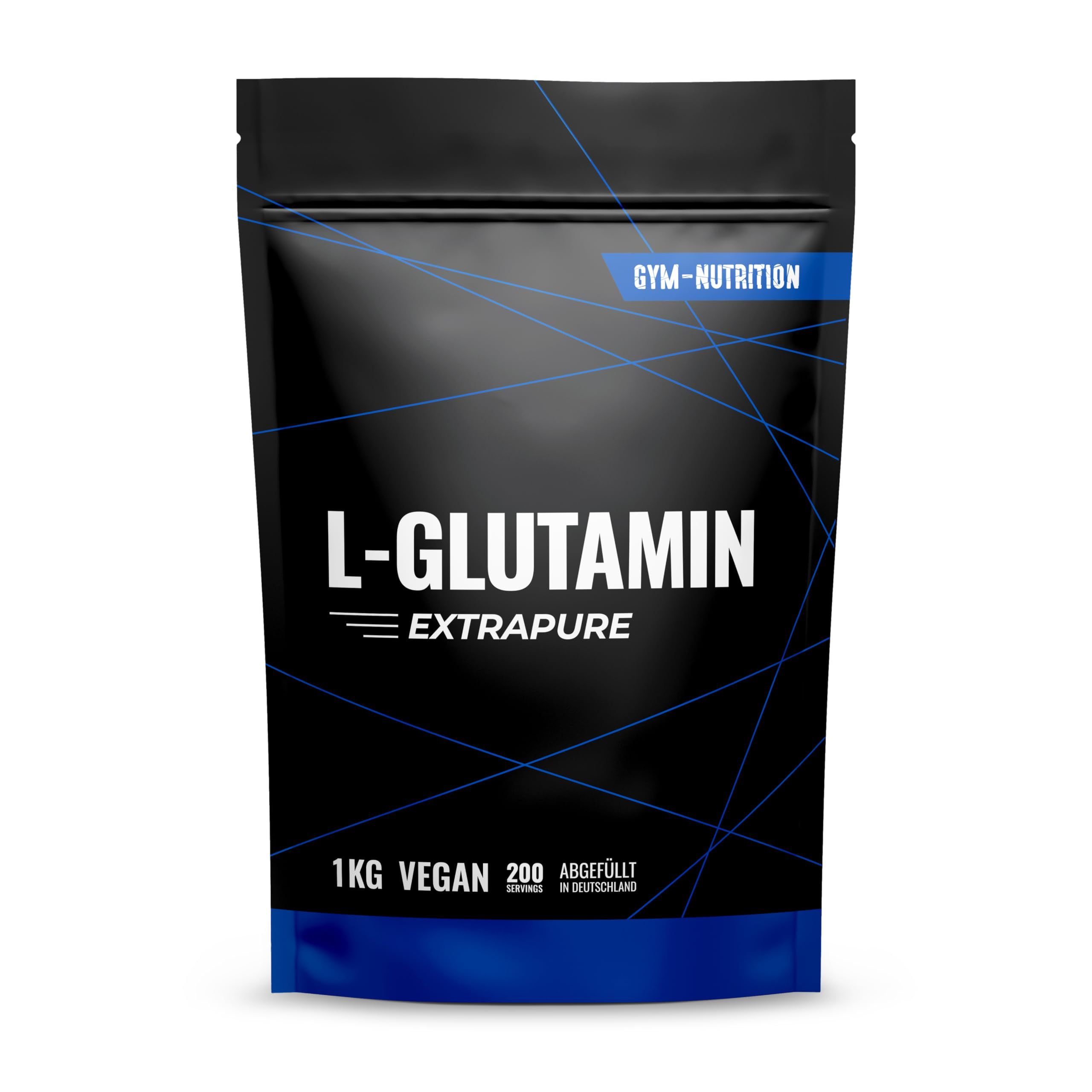 Gym Nutrition L-Glutamin Pulver Hochdosiert - 1000 g 200 Portionen