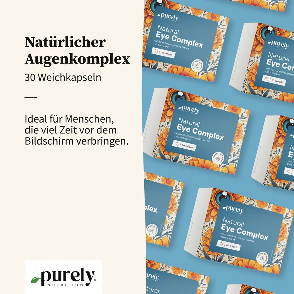 Packung 'Natürlicher Augenkomplex' mit 30 Weichkapseln.