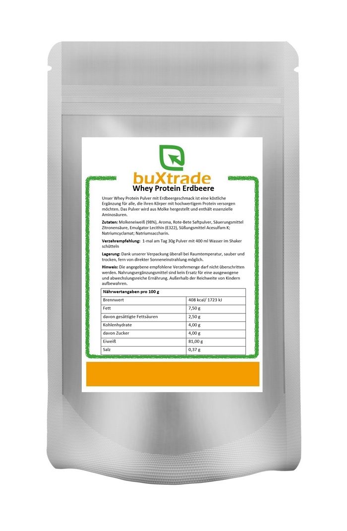 buXtrade Whey Protein Erdbeere