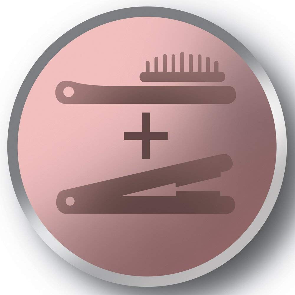 REMINGTON Glättbürste CB7480 Keratin Protect Haarbürste Glätter Keratin Mandelöl