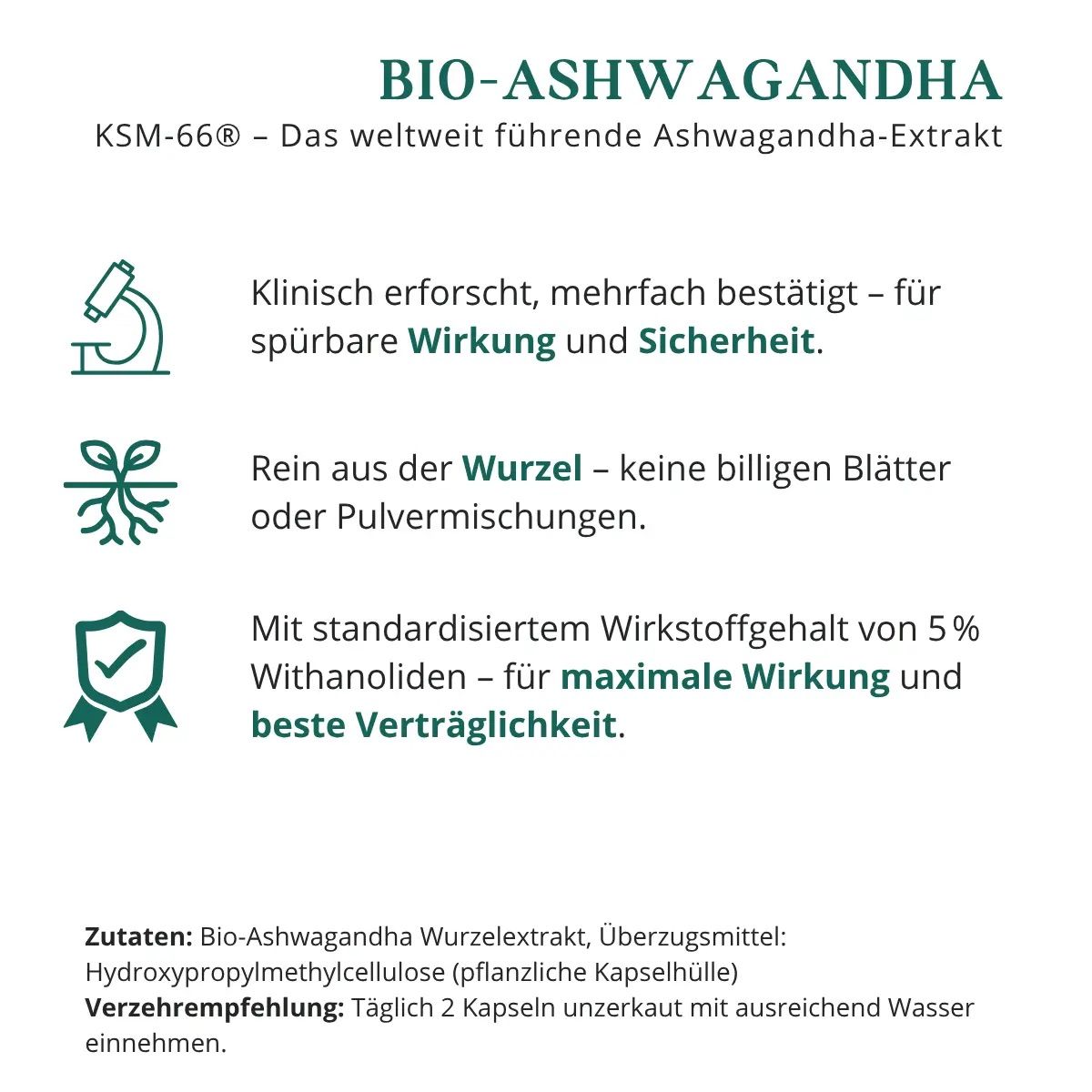 meinVitalium - Ashwagandha Kapseln KSM-66®