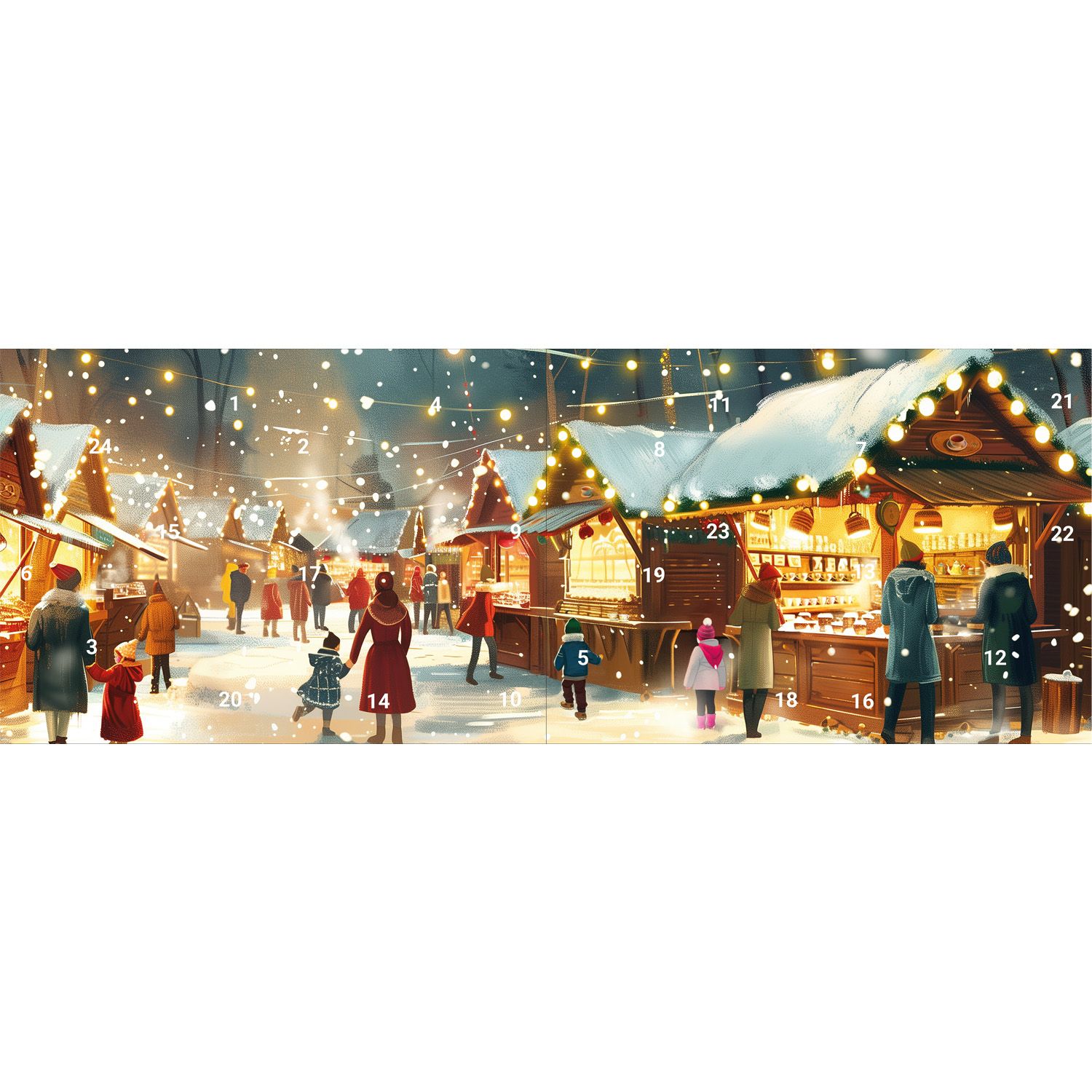 tea4me Tee-Adventskalender "Booklet" mit 24 Pyramidenbeuteln