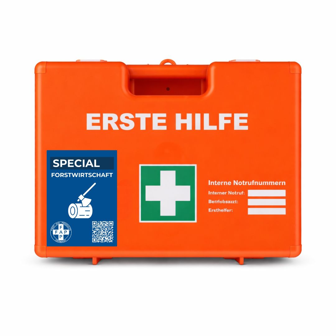 FAP First Aid Products Erste-Hilfe-Koffer Forstwirtschaft DIN 13157 - orange 1 St
