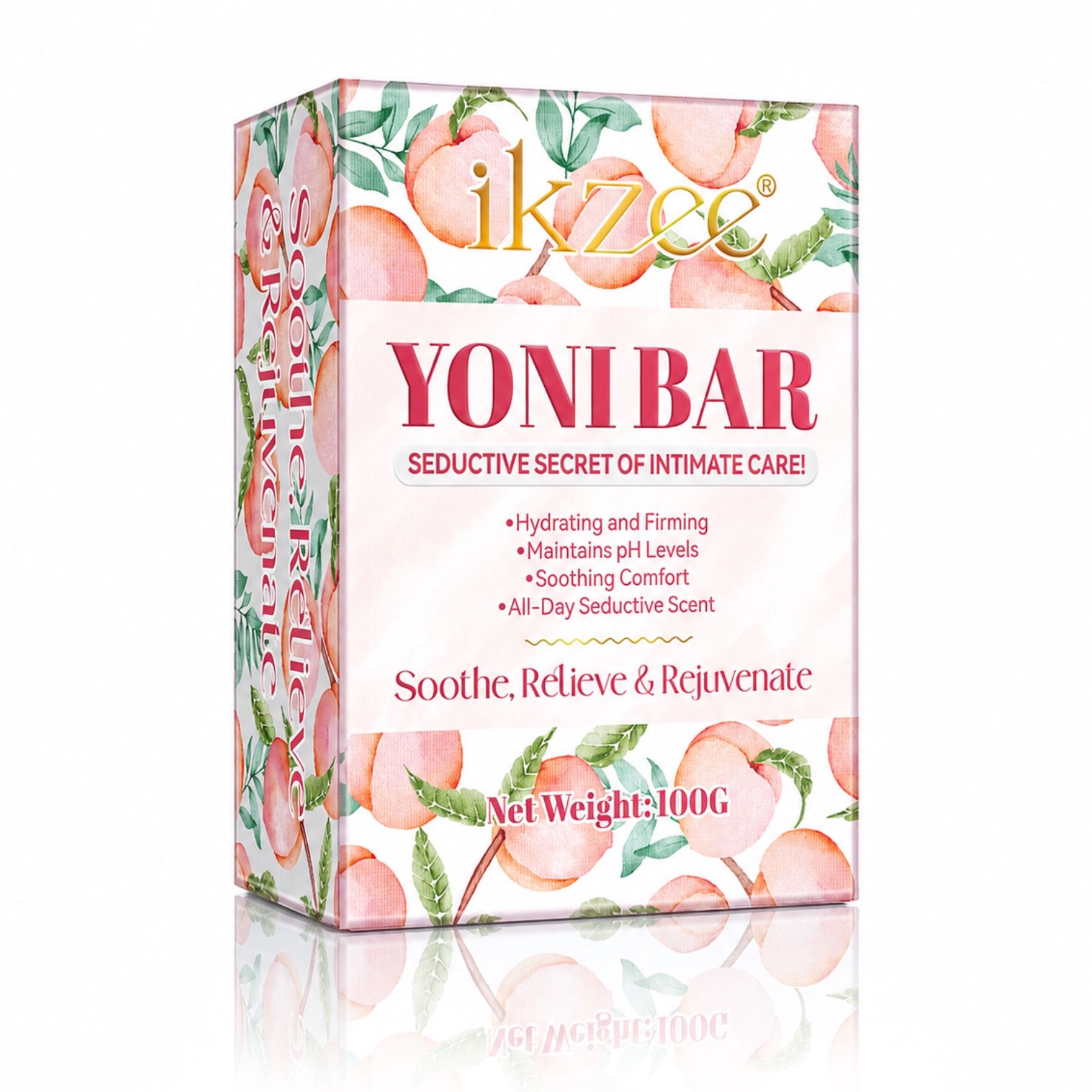 P-beauty Intimseife Yoni Bar Frauen Intimpflege pH-Balance mit Pfirsich