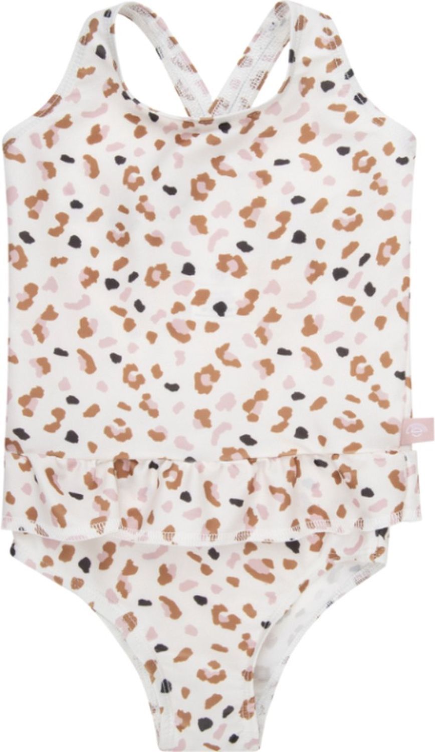 Swim Essentials UV Badeanzug für Mädchen /khaki Leoparden Muster /4