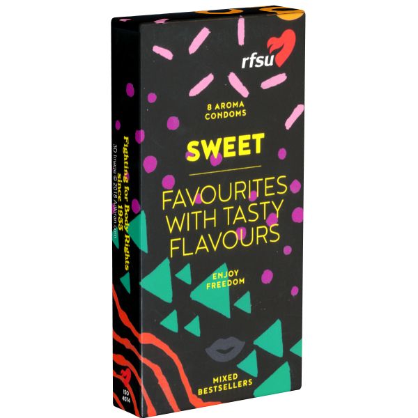 RFSU «Sweet» (Favourites with Tasty Flavours) Aroma-Kondome, bekannte Sorten neu erleben