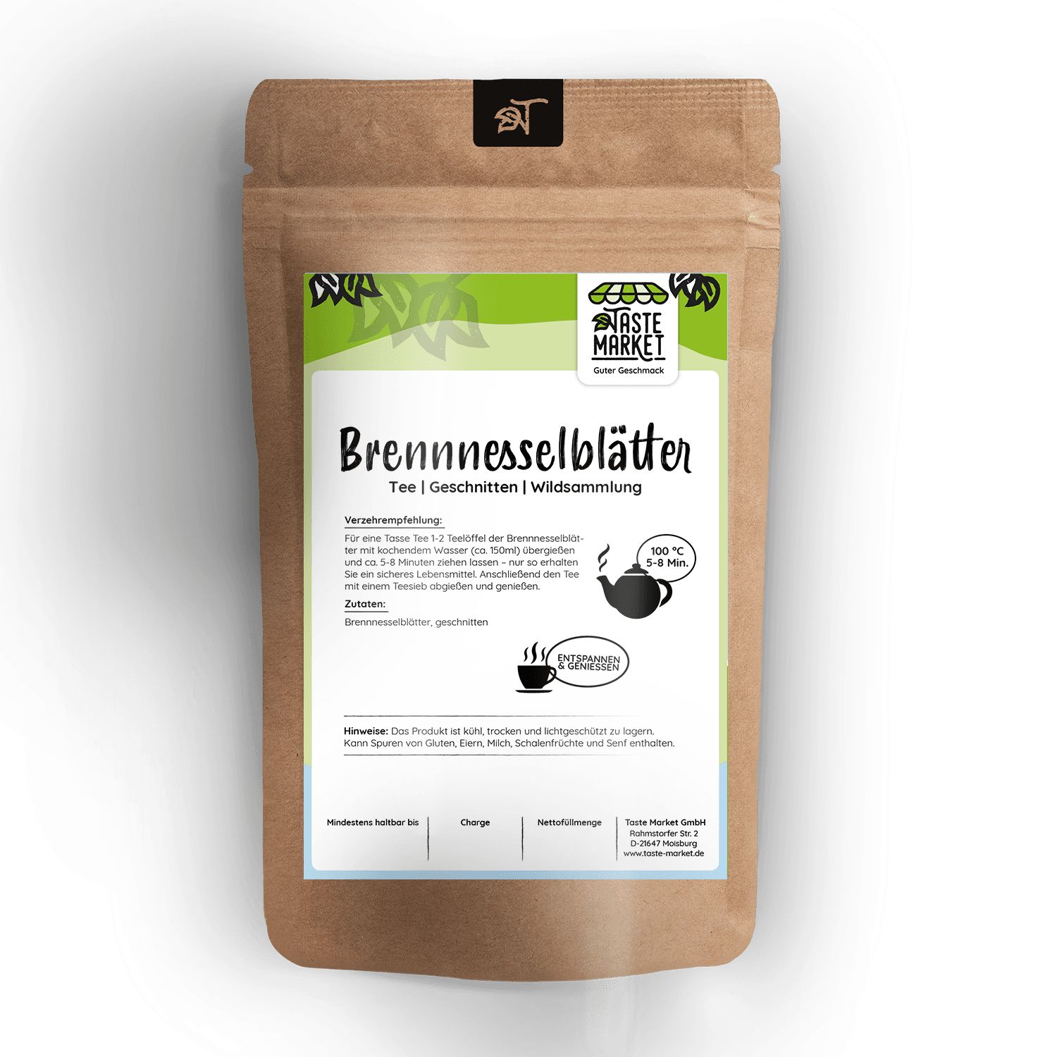 Taste Market Brennnesselblätter 5 kg Tee