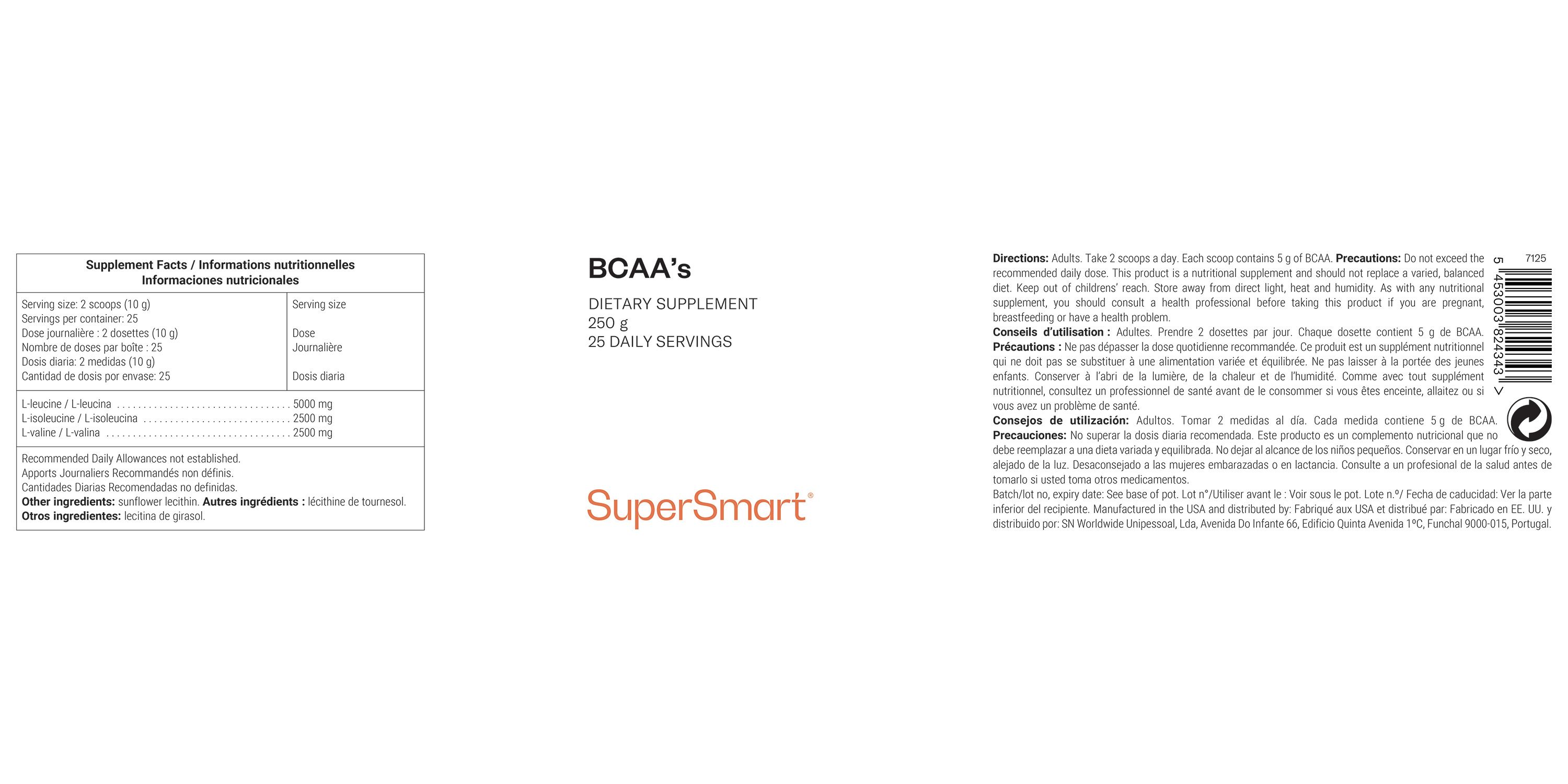 SuperSmart - BCAA’s 250 St