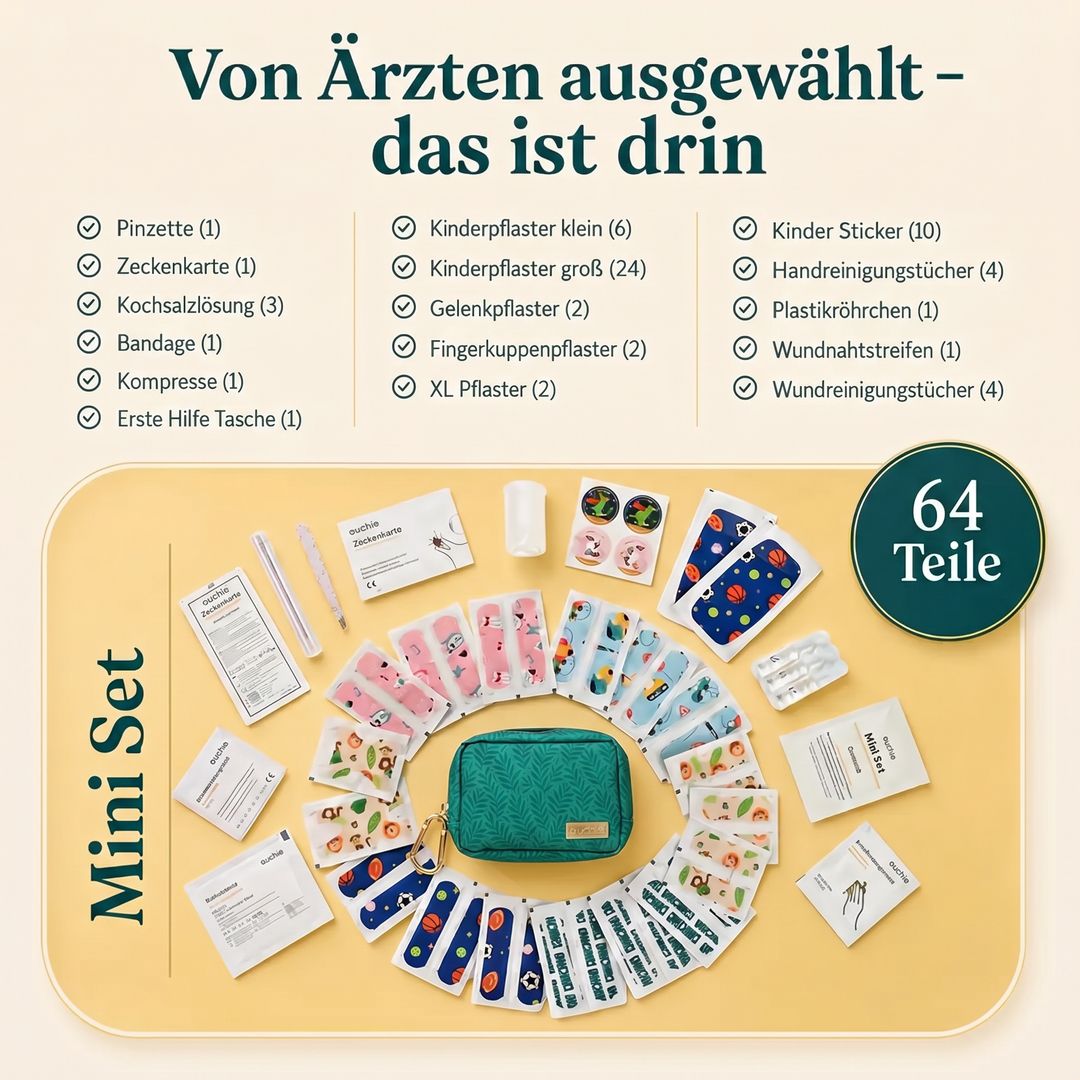ouchie Mini Erste-Hilfe-Set Farbe Evergreen