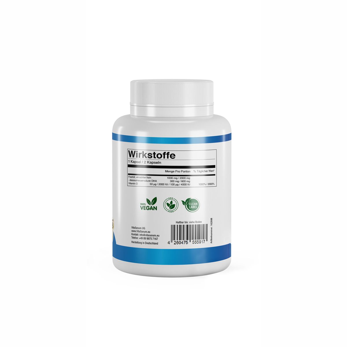 VitaSanum® - DHA + Vitamin D3 60 St Kapseln