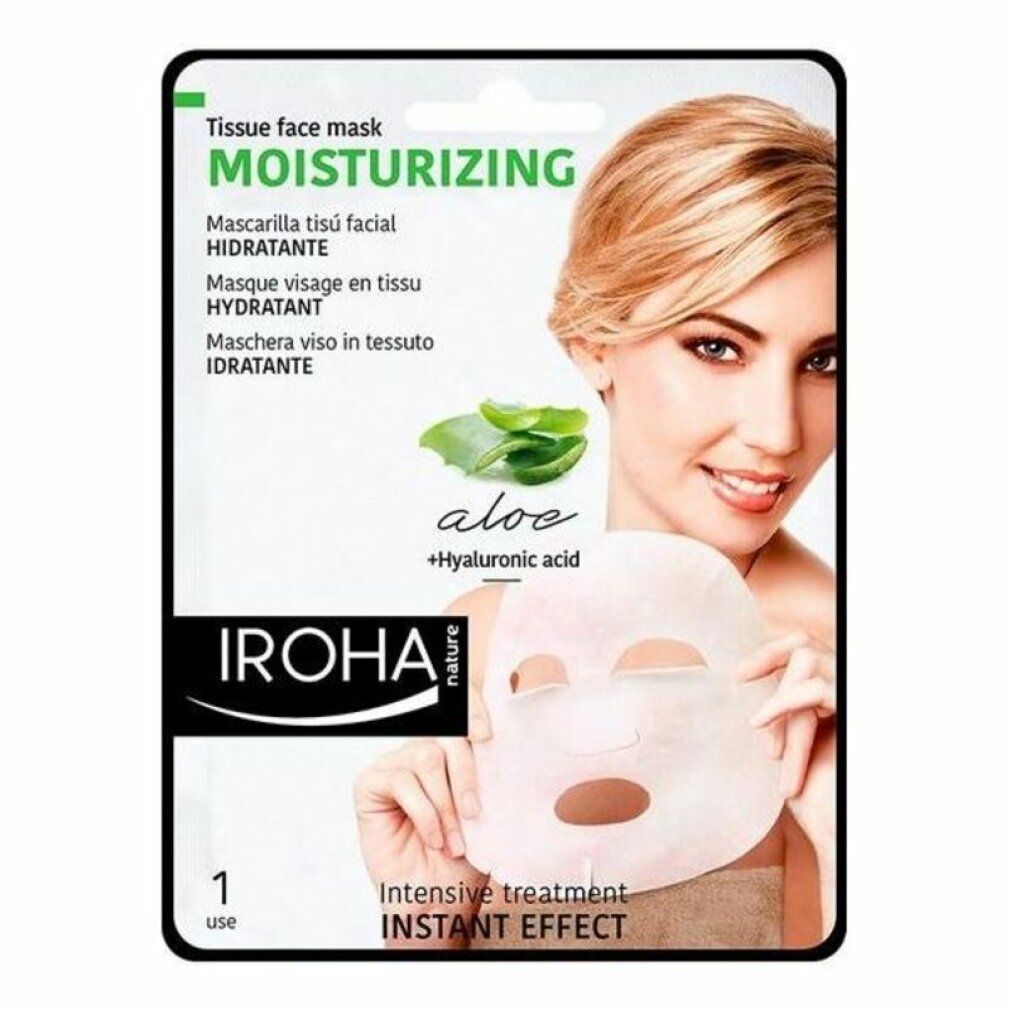 Iroha Nature Moisturizing Tissue Face Mask Aloe Vera 1 Einheit