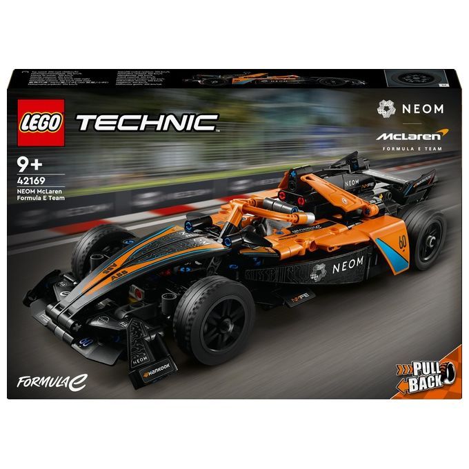 LEGO Technic 42169 NEOM McLaren Formula E Race Car, Macchina Giocattolo per Bambini 9+, Modellino d