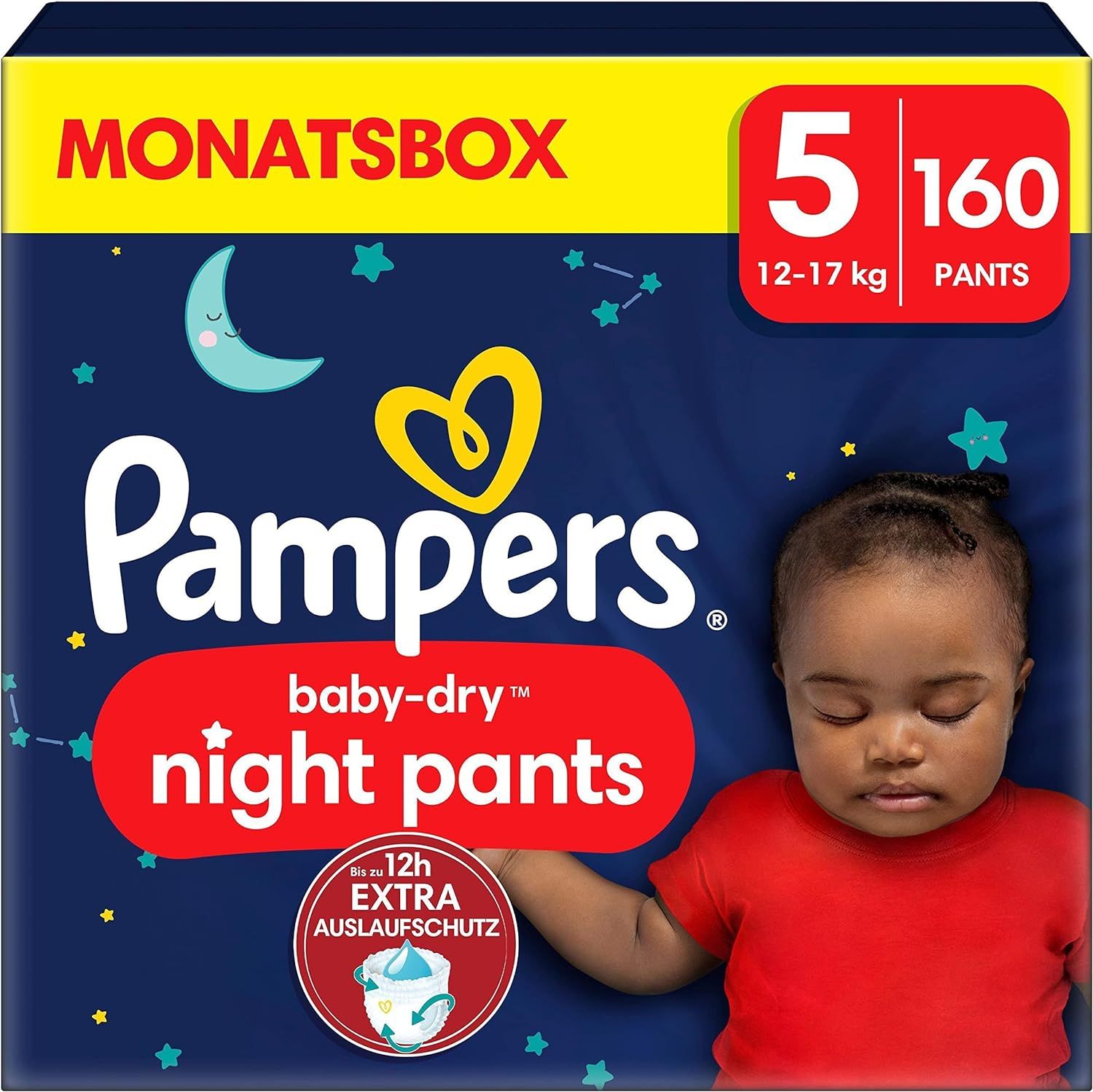 Pampers Night Windeln Pants Größe 5 (12kg-17kg) Baby-Dry