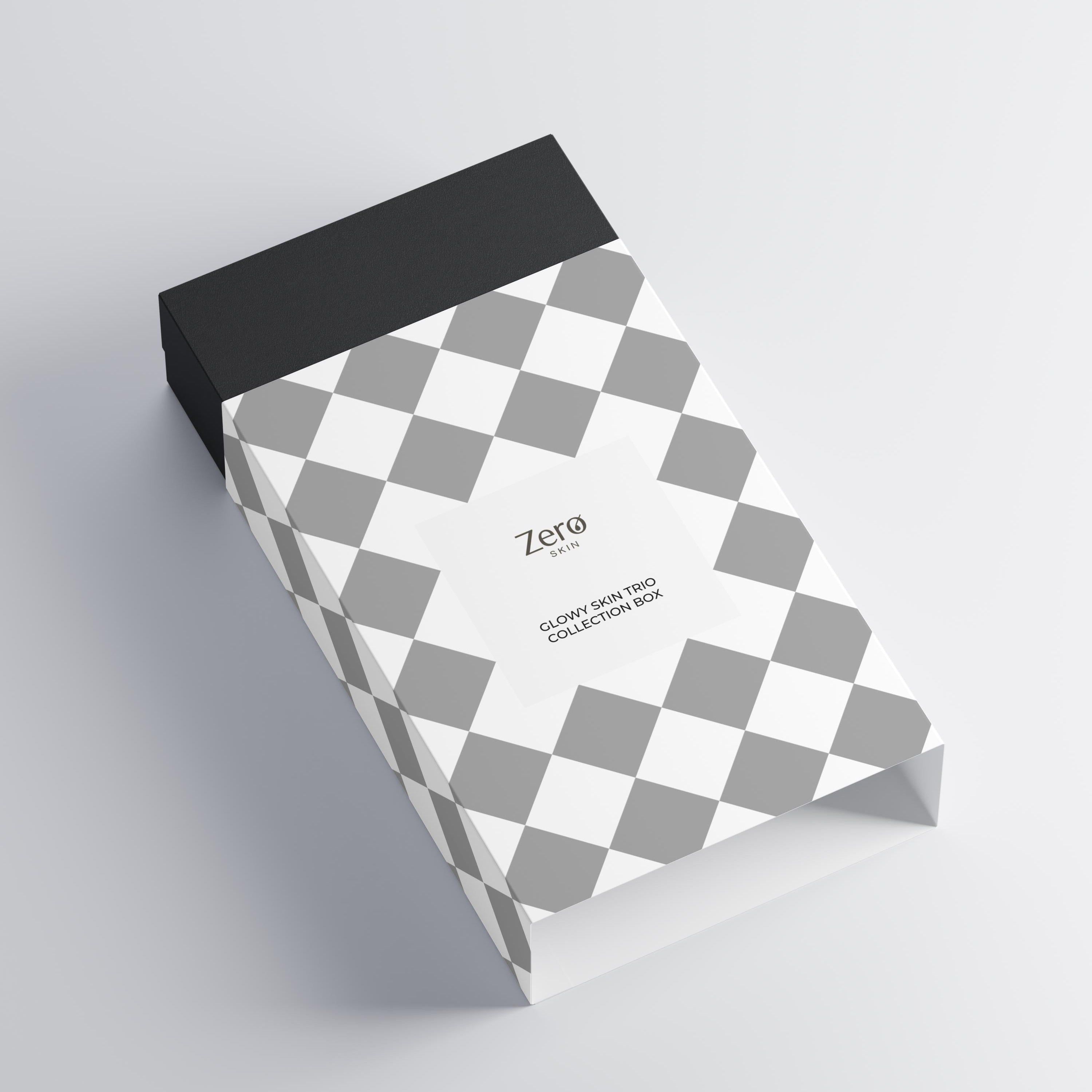 Zero Skin Glowy Skin Trio Collection Box, reinigend und nährend für strahlende Haut