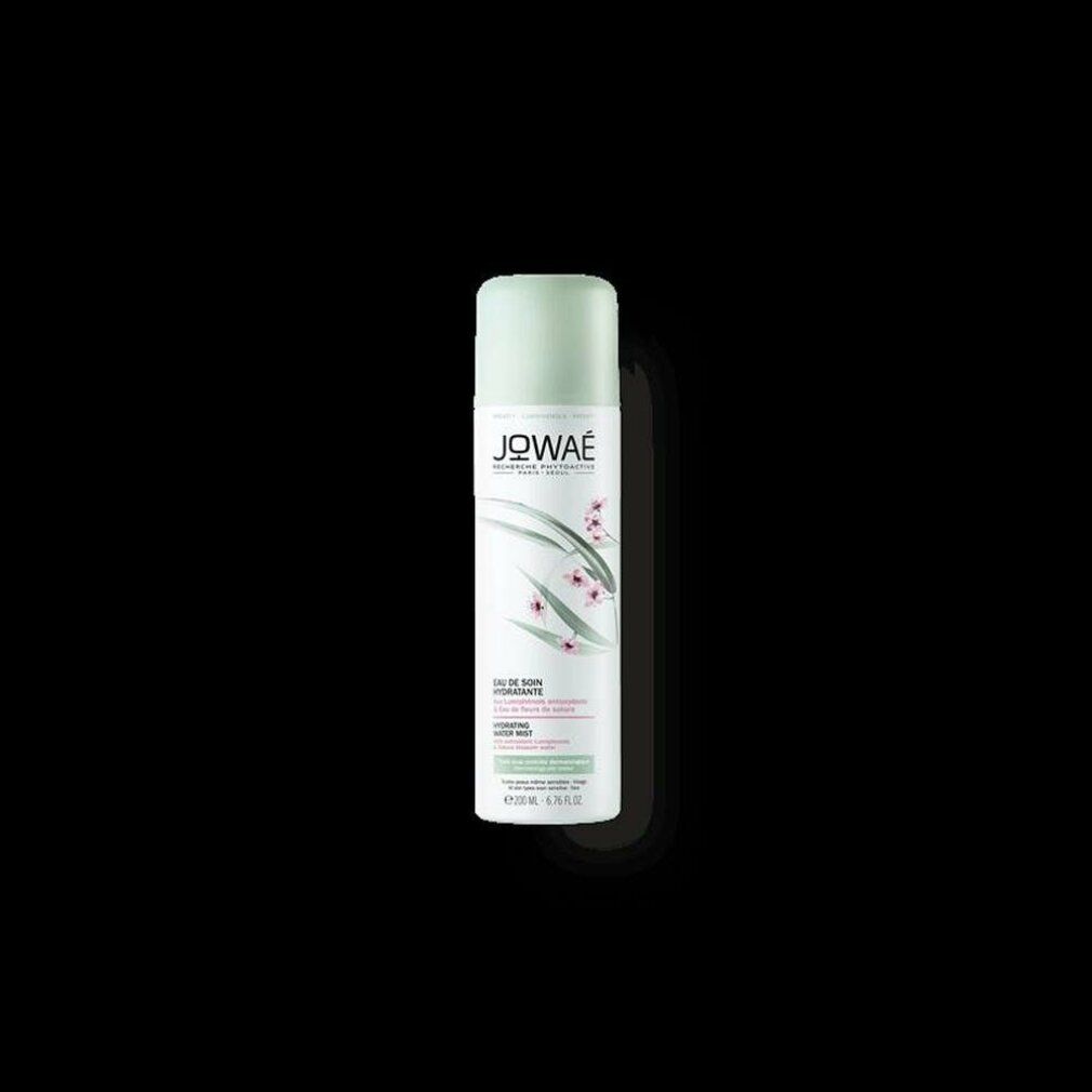 JOWAE Feuchtigkeits-Spray. Weiße Sprühflasche mit grünem Deckel. Logo und Produktbezeichnung aufgedruckt.
