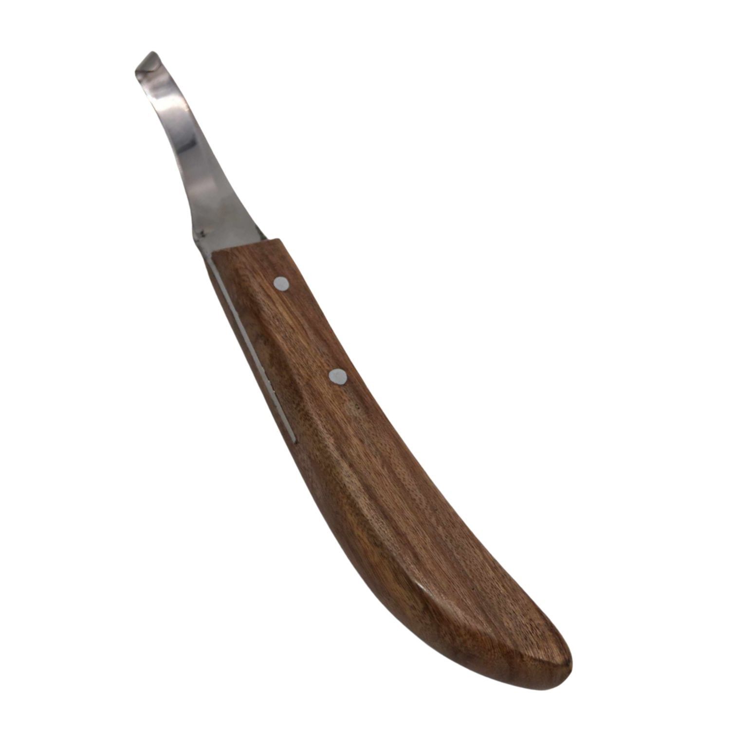 AMKA Hufmesser rechts einschneidig mit Holzgriff