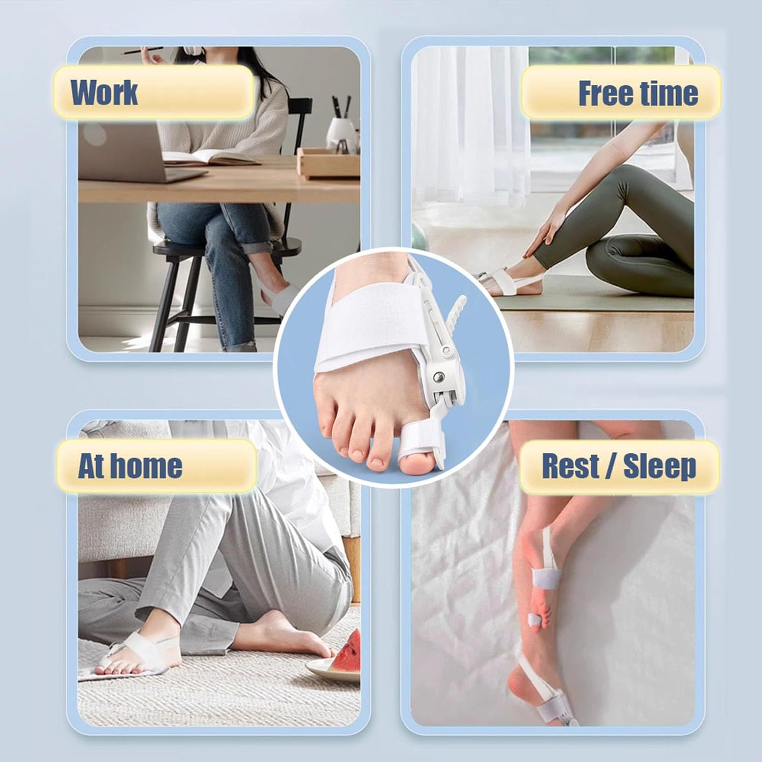 COOL-i Hallux valgus Korrektor mit Drehverstellung, links/rechts tragbar & individuell einstellbar