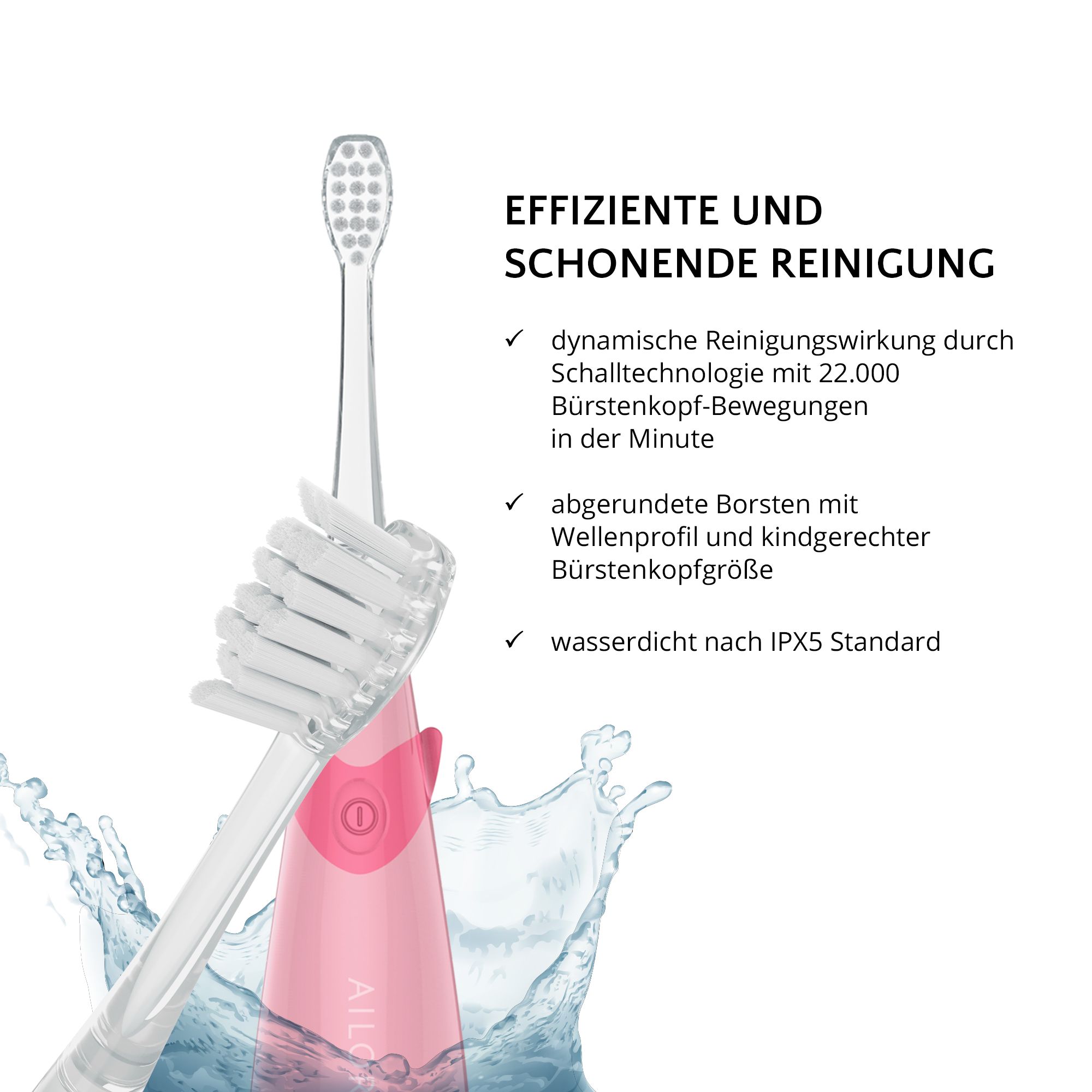 AILORIA BUBBLE BRUSH Kinder-Schallzahnbürste