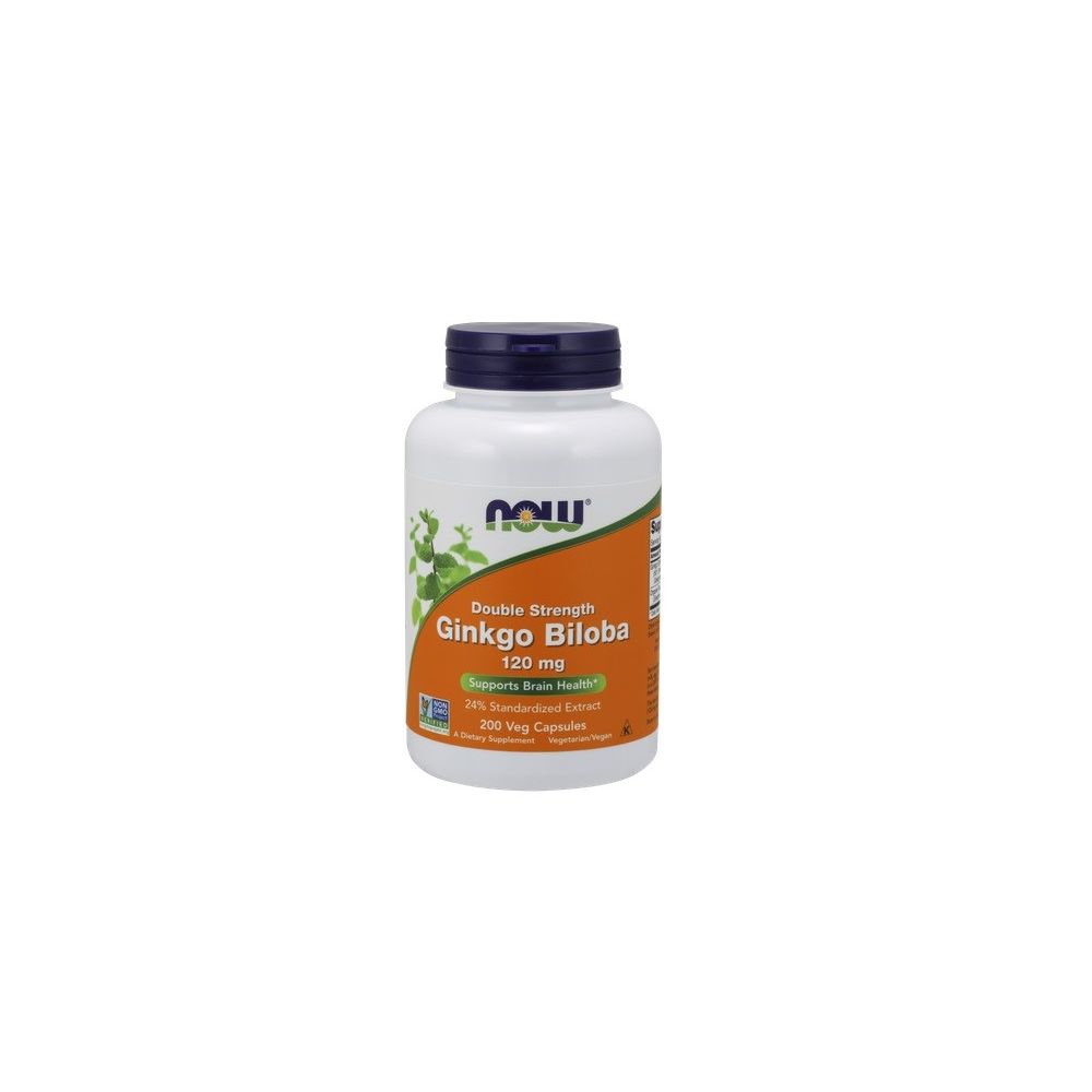Now Foods Ginkgo Biloba Doppelte Stärke 120 mg 200 St