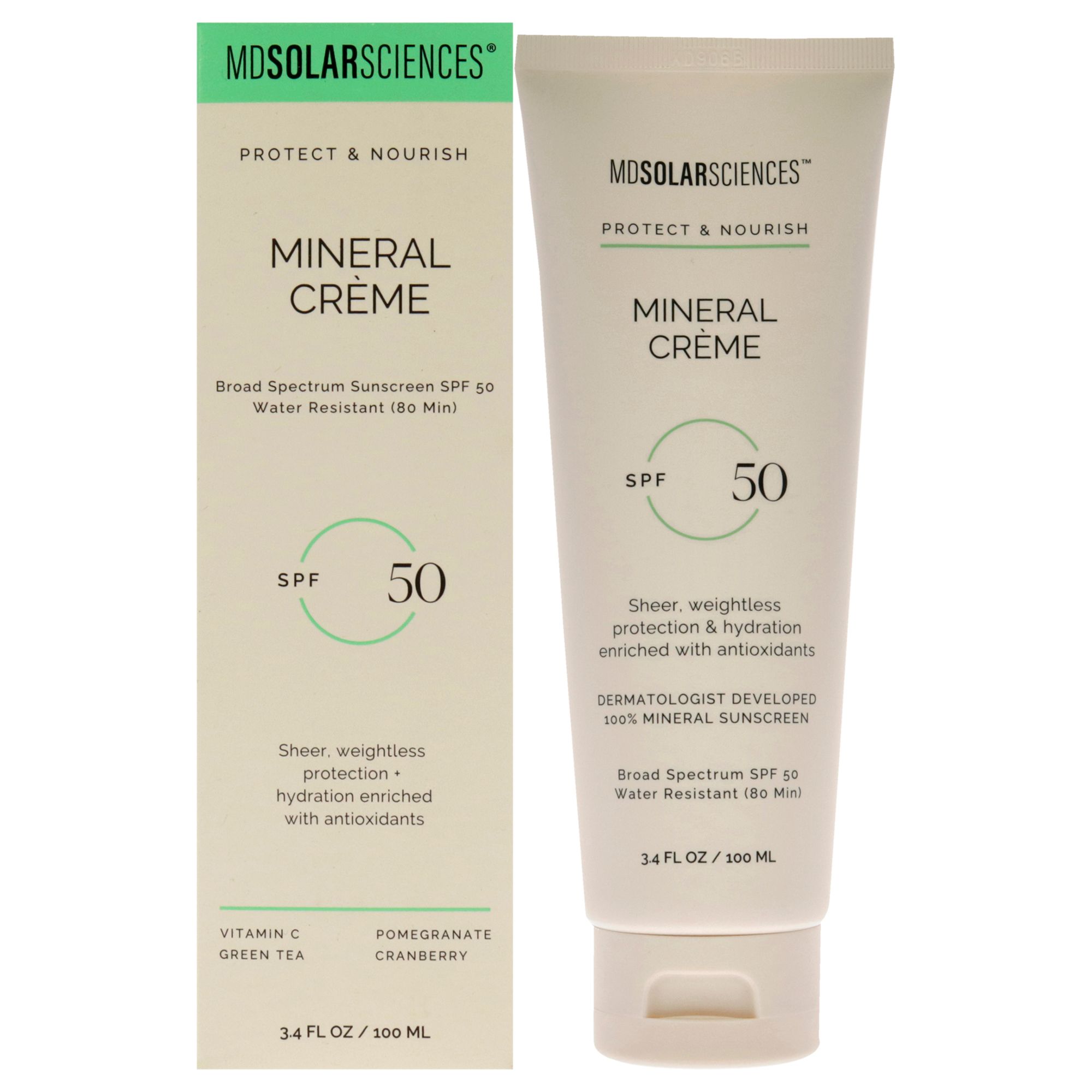 Mineral Creme SPF 50 by MDSolarSciences - Sunscreen 100,55 ml Keine Angabe
