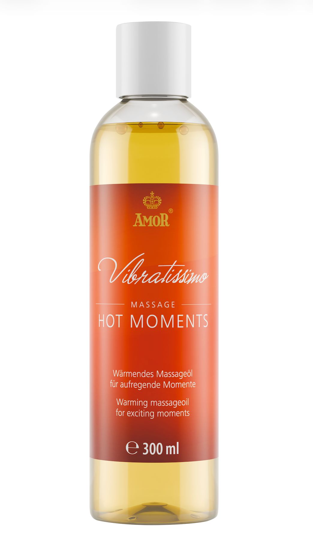 Flasche mit warmem Massageöl, 300 ml.
