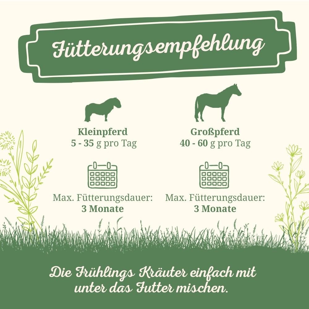 Krauterie Frühlings Kräuter für Pferde
