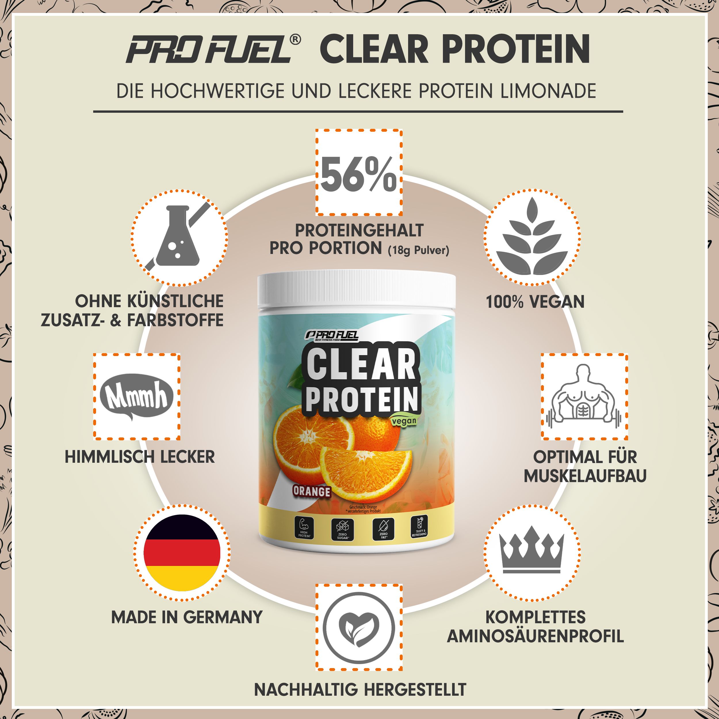 ProFuel - Clear Protein Vegan 360 g Pulver