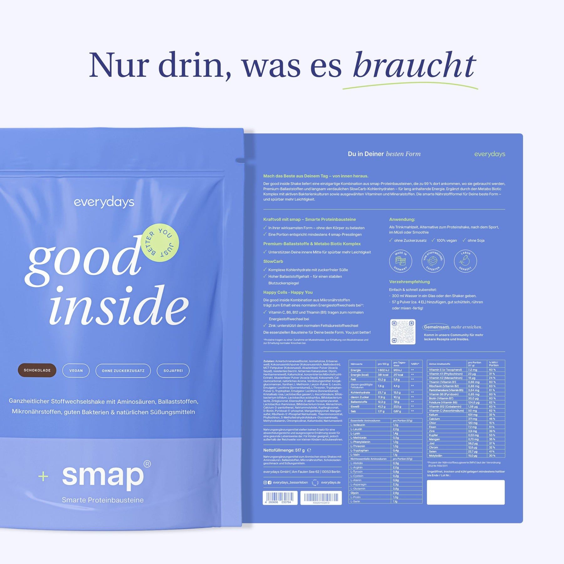 everydays good inside shake schoko