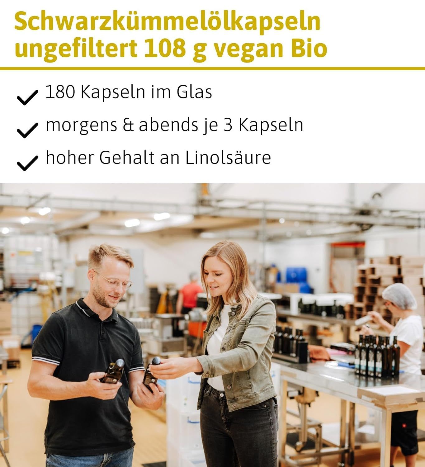 Ölmühle Solling Bio Schwarzkümmelöl Kapseln ungefiltert