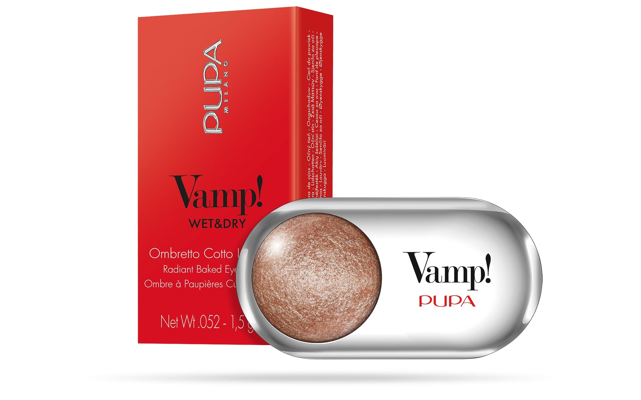 Pupa Unisex Gold Vamp! Wet & Dry Eyeshadow 1 G 402 Rose - Bild 3