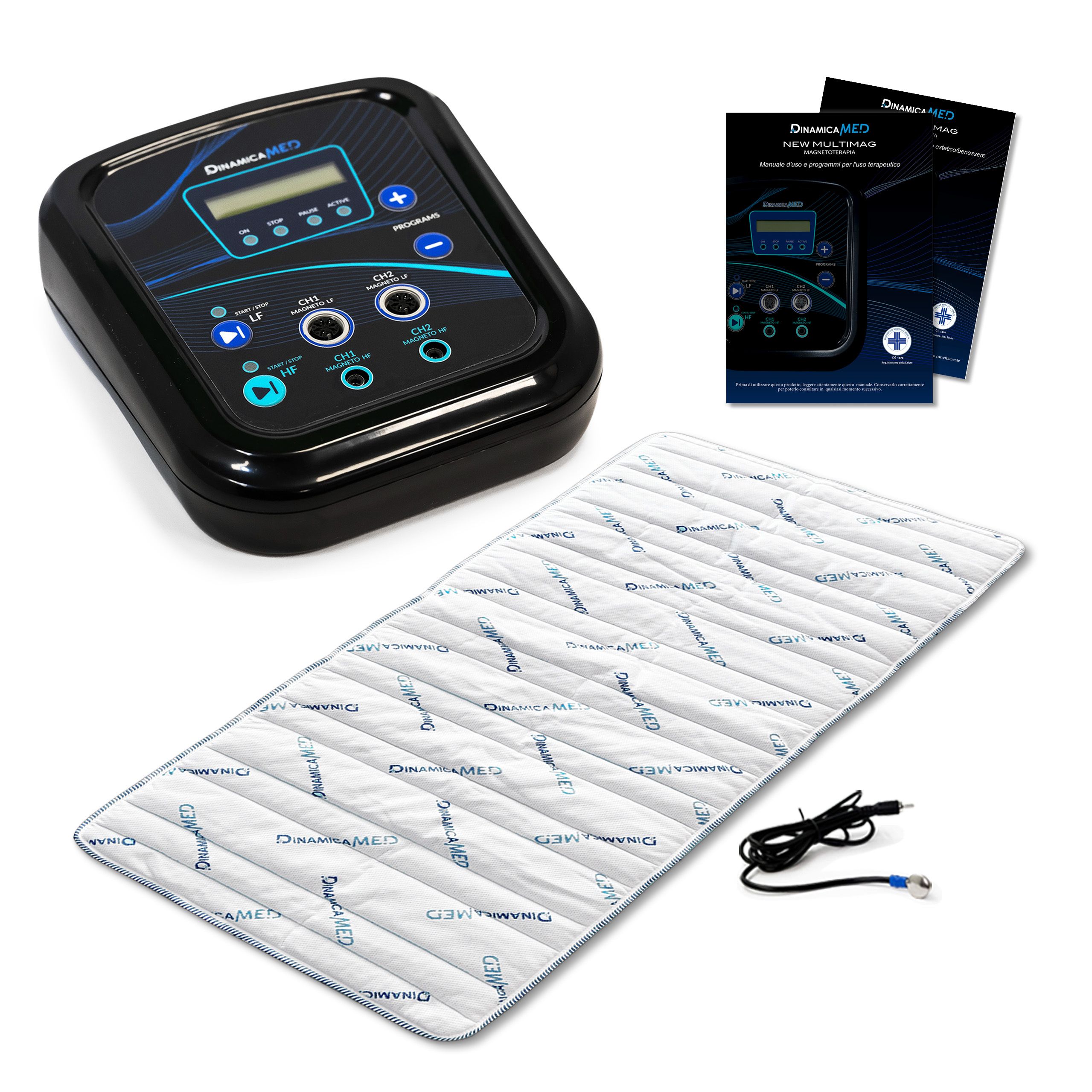 DinamicaMed® New MultiMag PRO 4.0, Magnetoterapia con 1 diffusore in tessuto 80x190 (LF)